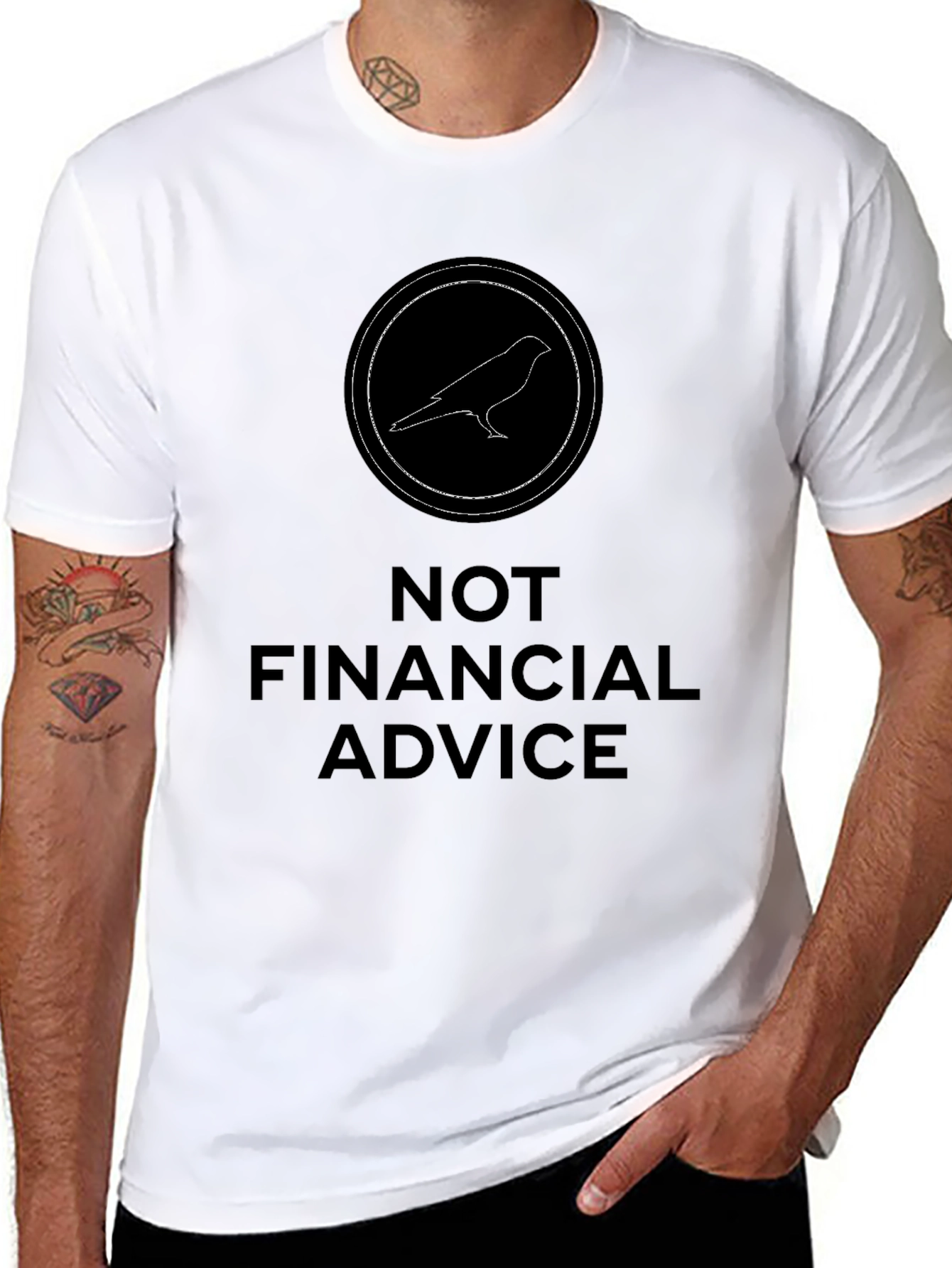 Not Financial Advice T-Shirt - Bird Logo Tee