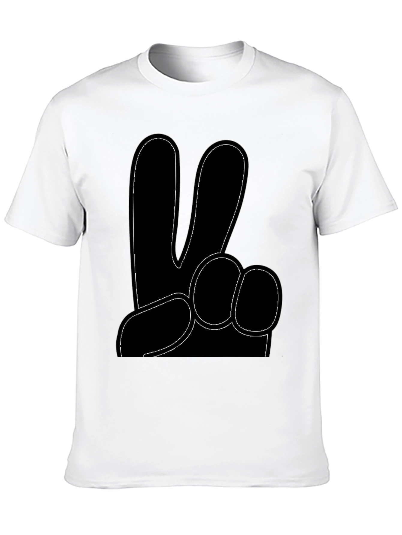 Peace Hand Gesture Graphic T-Shirt
