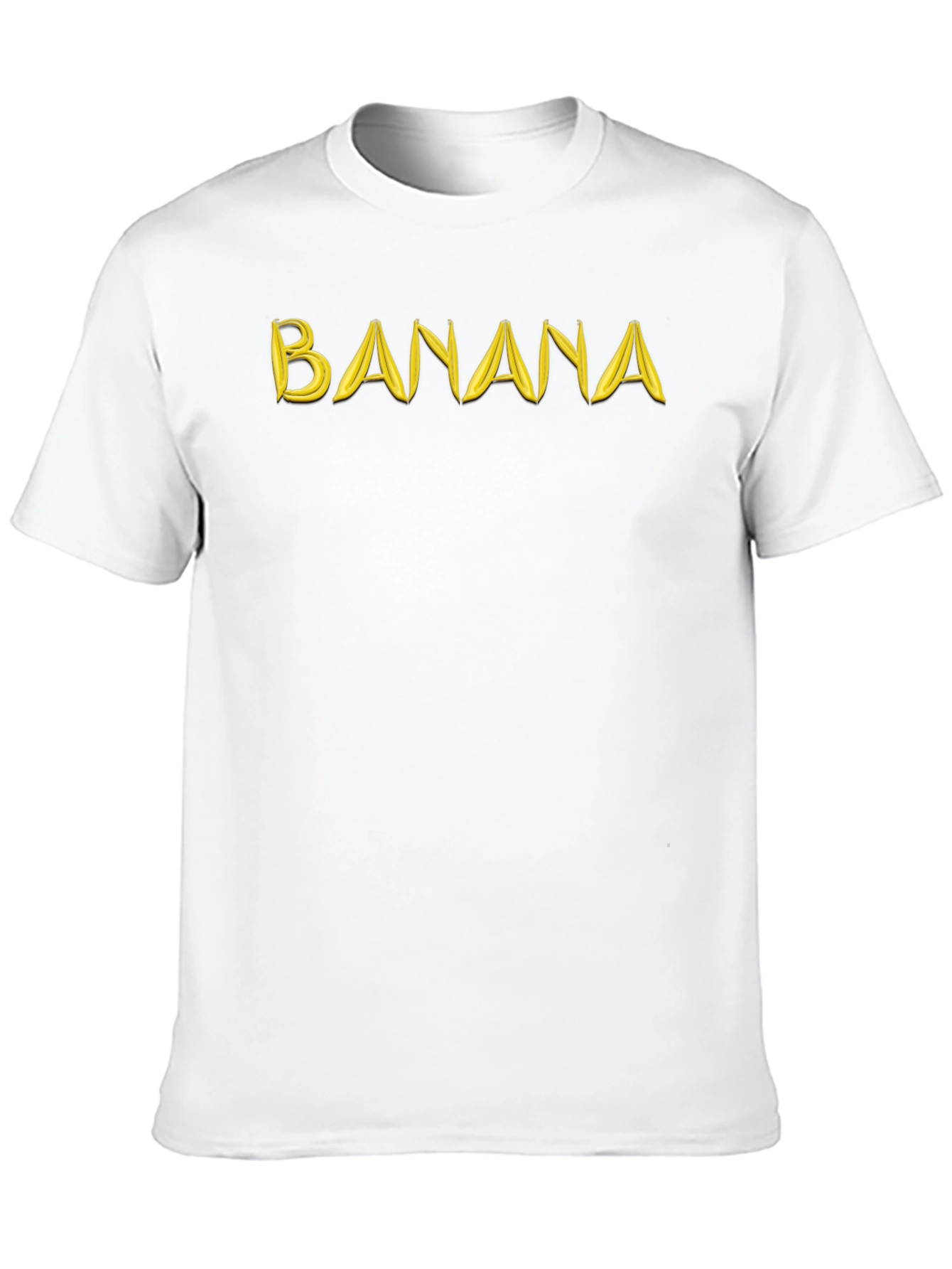 Banana Fruit Graphic T-Shirt - Black Cotton Tee