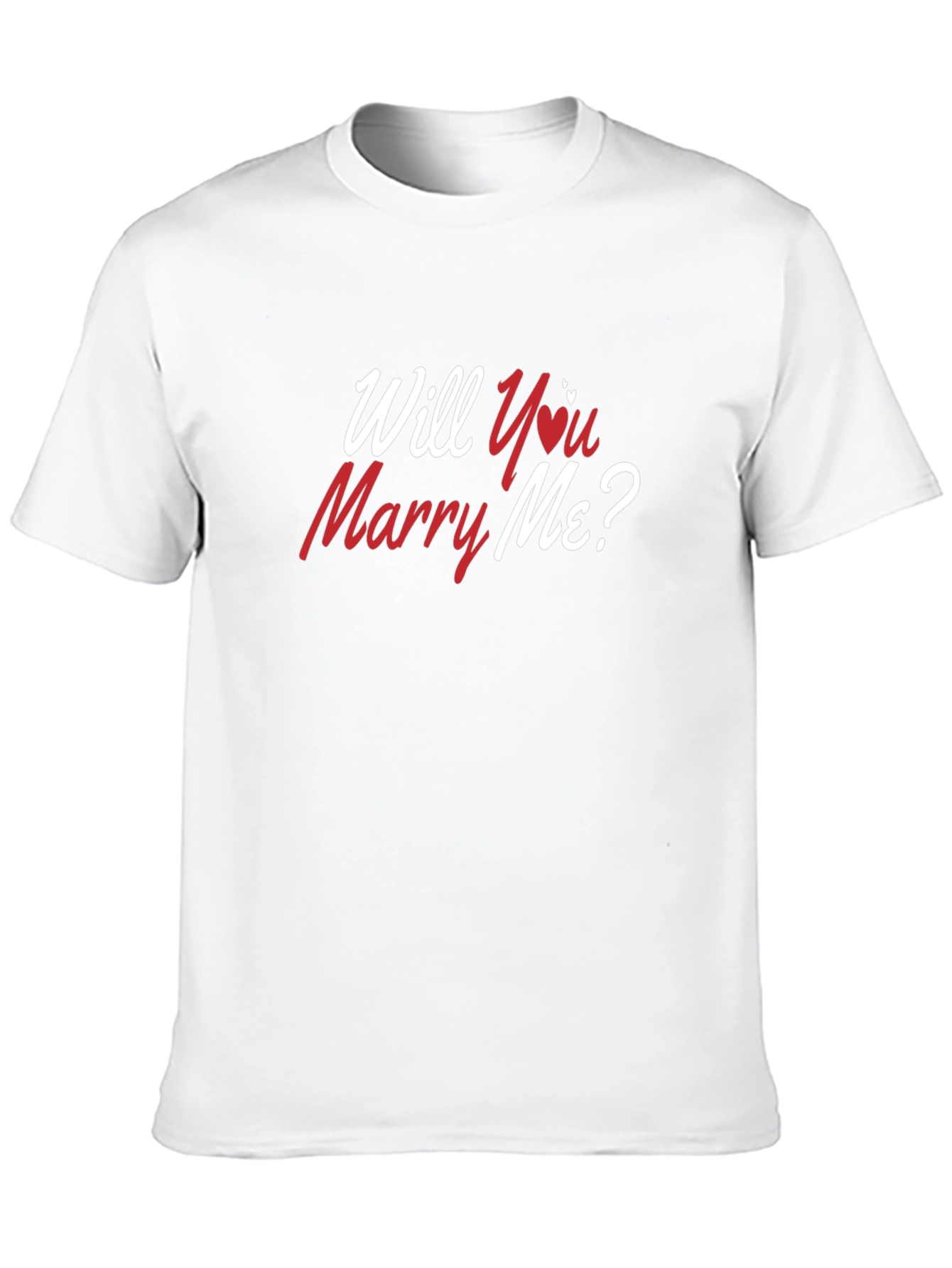 Will You Marry Me T-Shirt - Romantic Proposal Tee