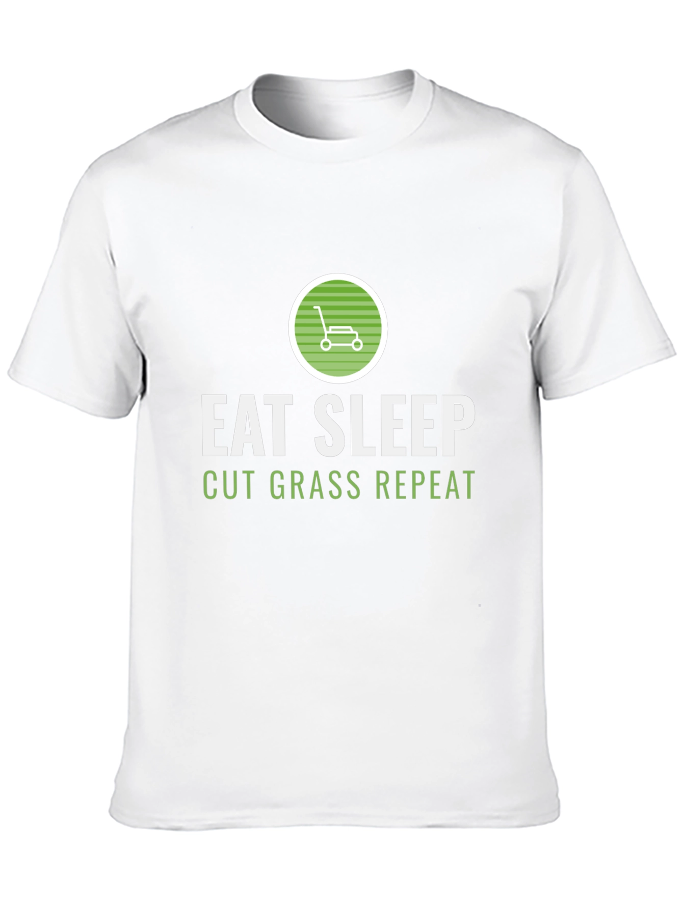Eat Sleep Cut Grass Repeat Graphic Tee