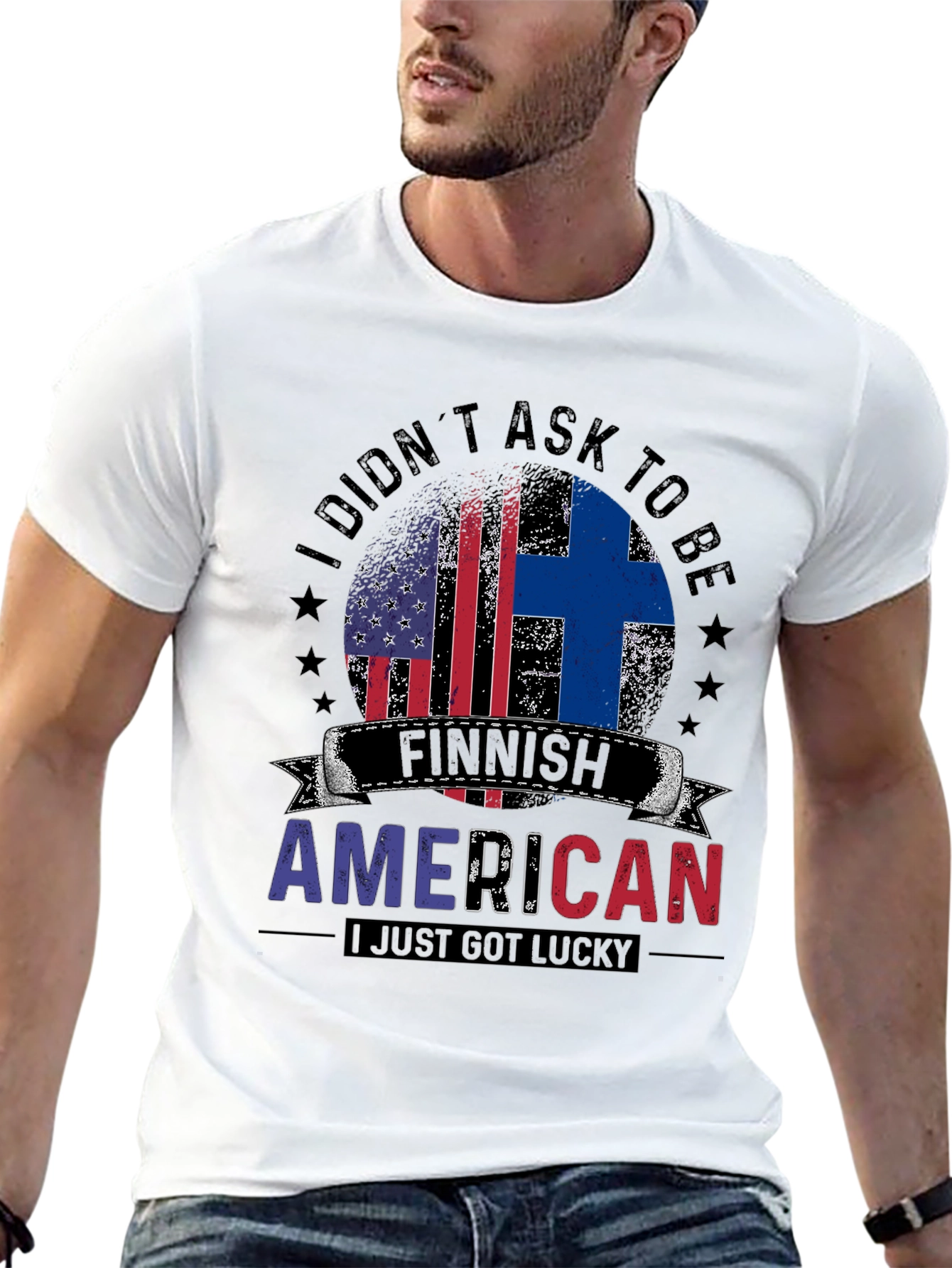 Finnish American Flag T-Shirt