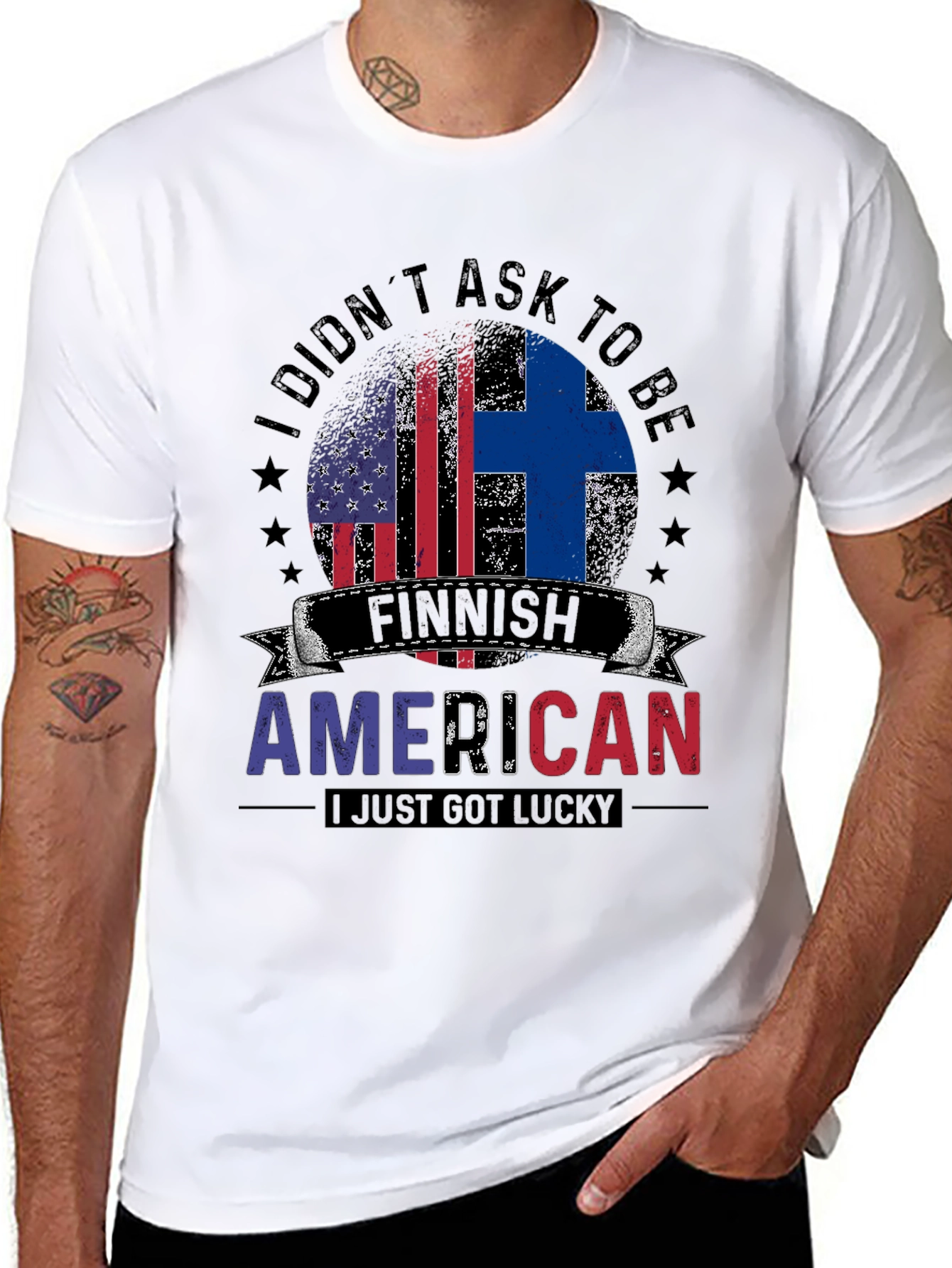 Finnish American Flag T-Shirt