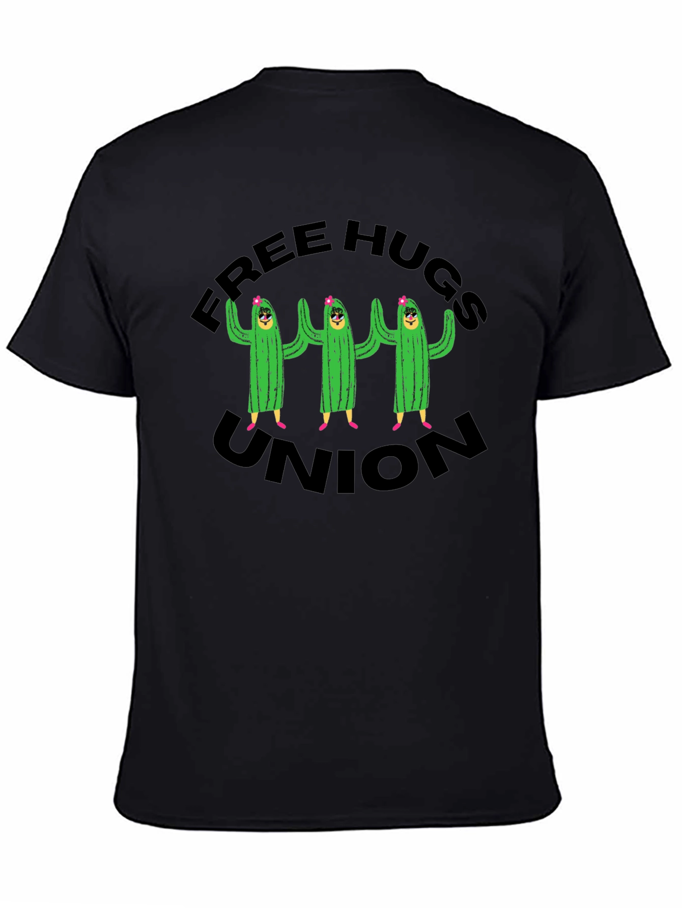 Free Hugs Union T-Shirt Cactus Graphic Tee