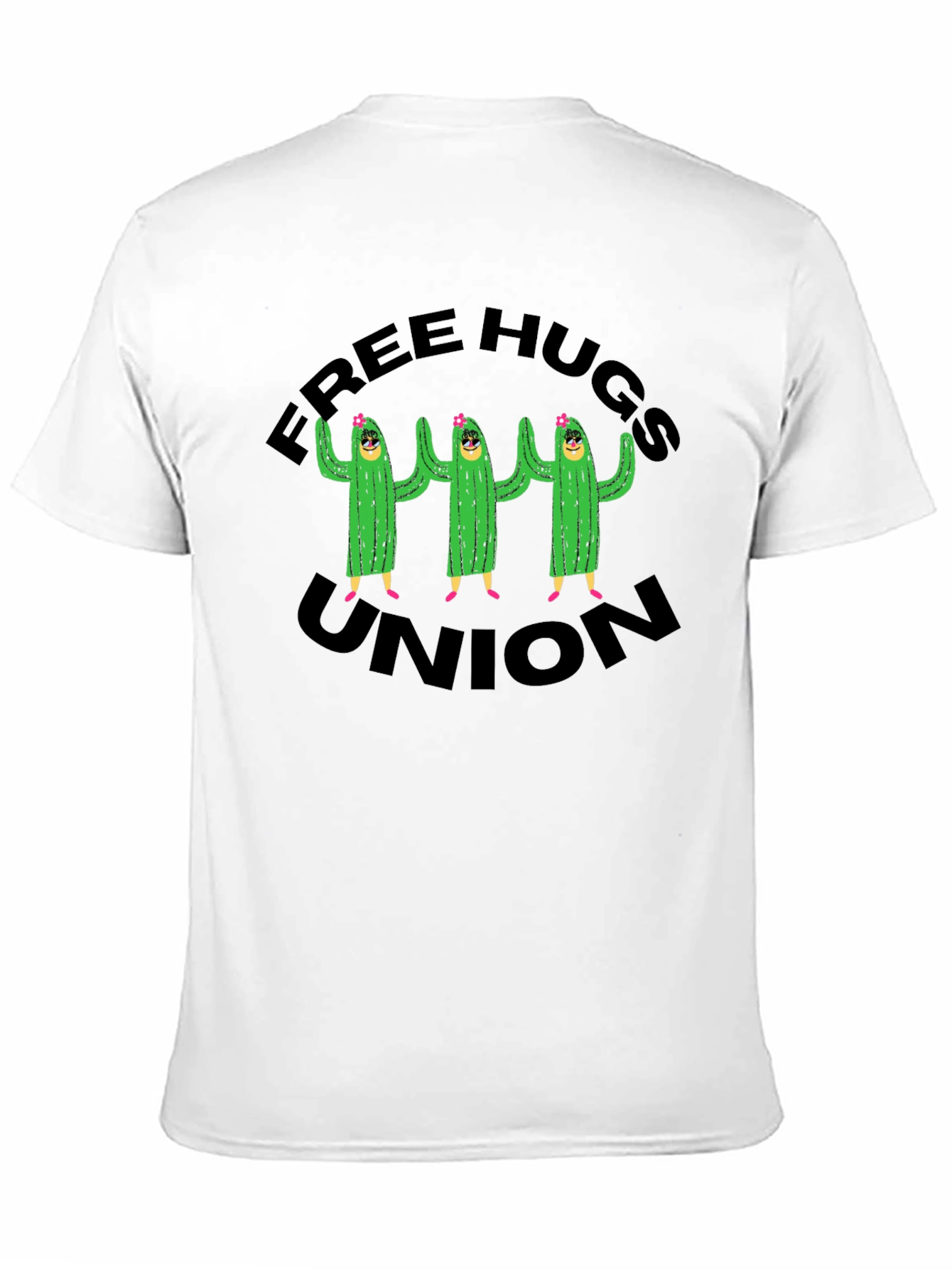 Free Hugs Union T-Shirt Cactus Graphic Tee
