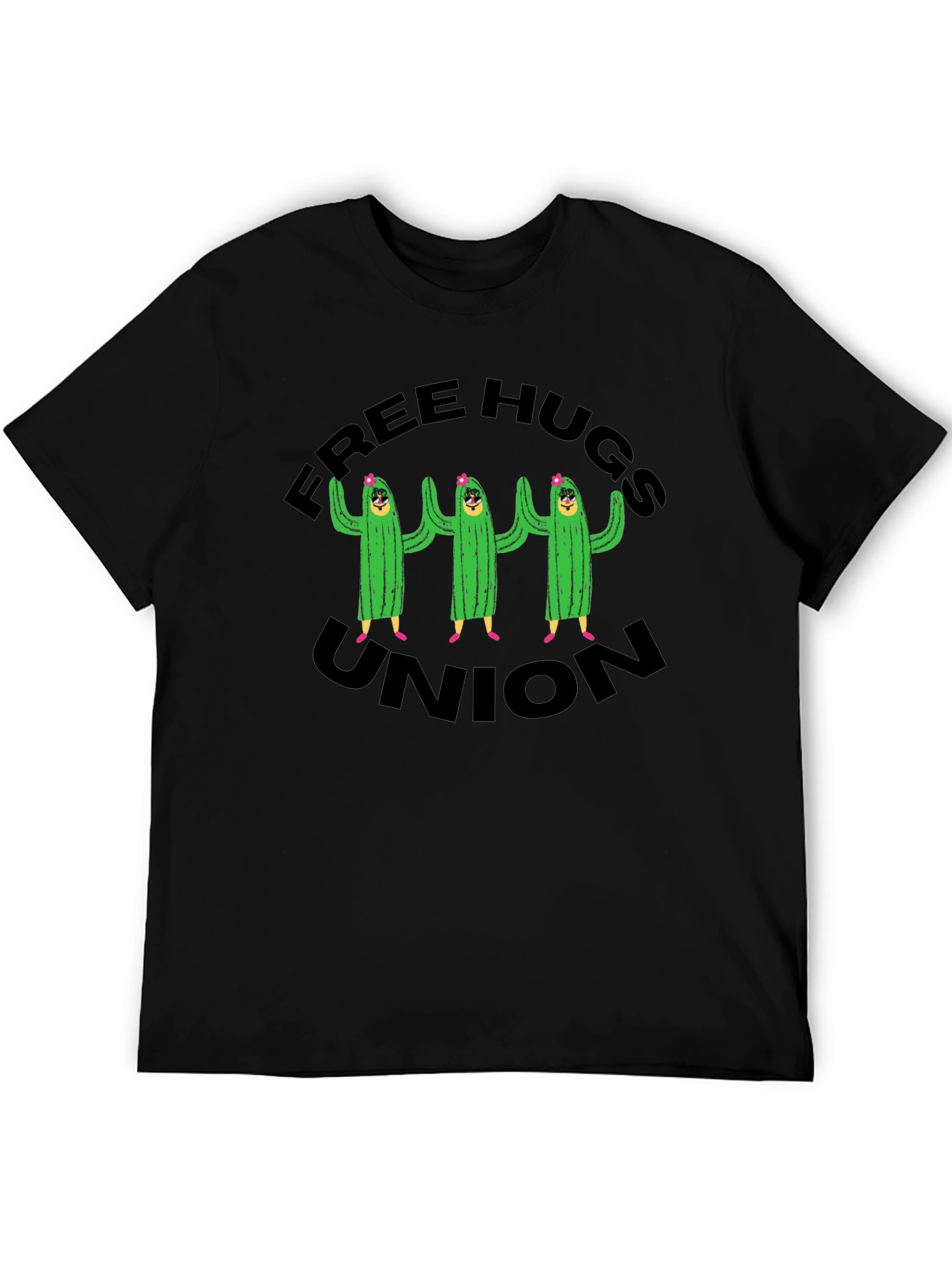 Free Hugs Union T-Shirt Cactus Graphic Tee