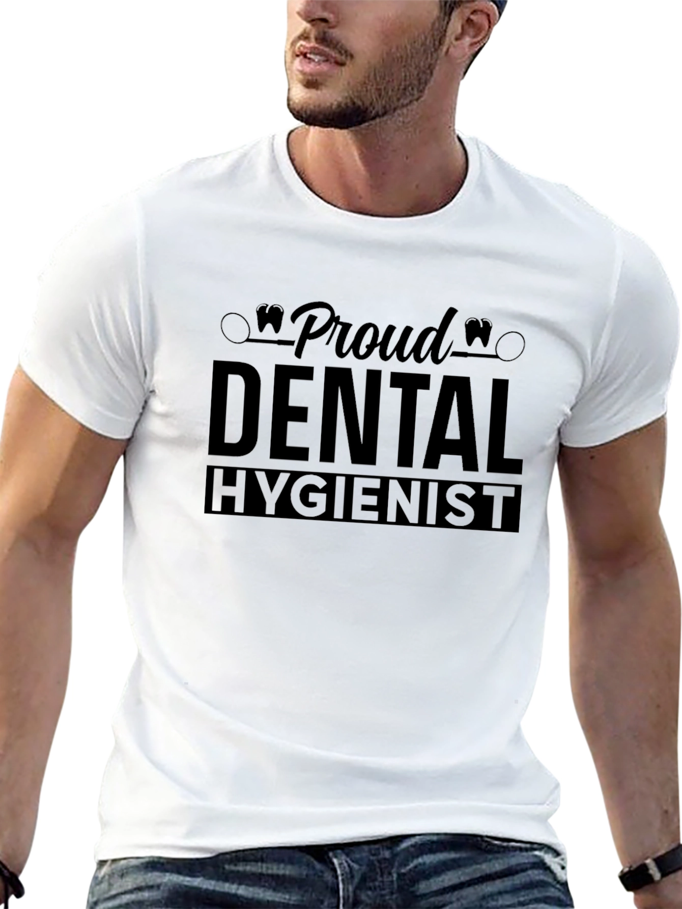Proud Dental Hygienist Black T-Shirt