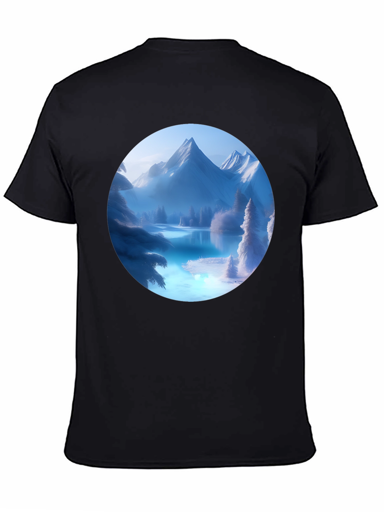Mountain Lake Graphic Tee - Black T-Shirt