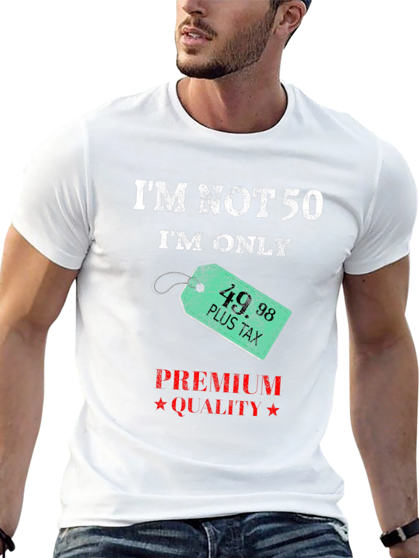 Funny 50th Birthday T-Shirt - Premium Quality