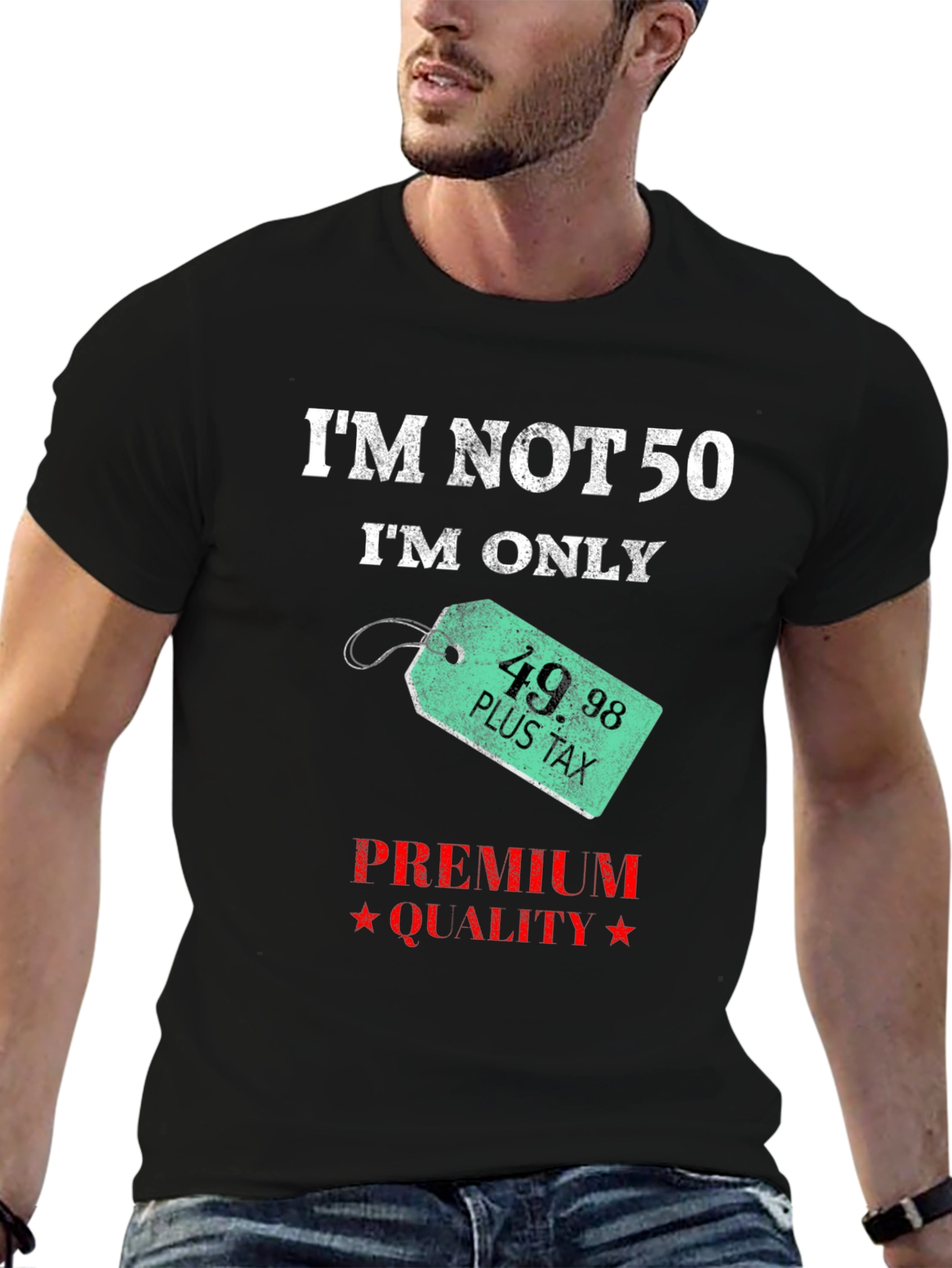 Funny 50th Birthday T-Shirt - Premium Quality