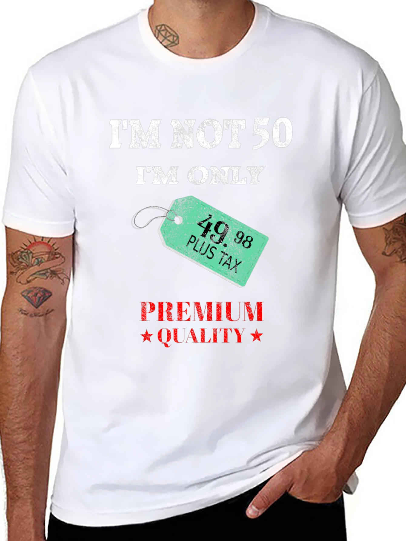 Funny 50th Birthday T-Shirt - Premium Quality