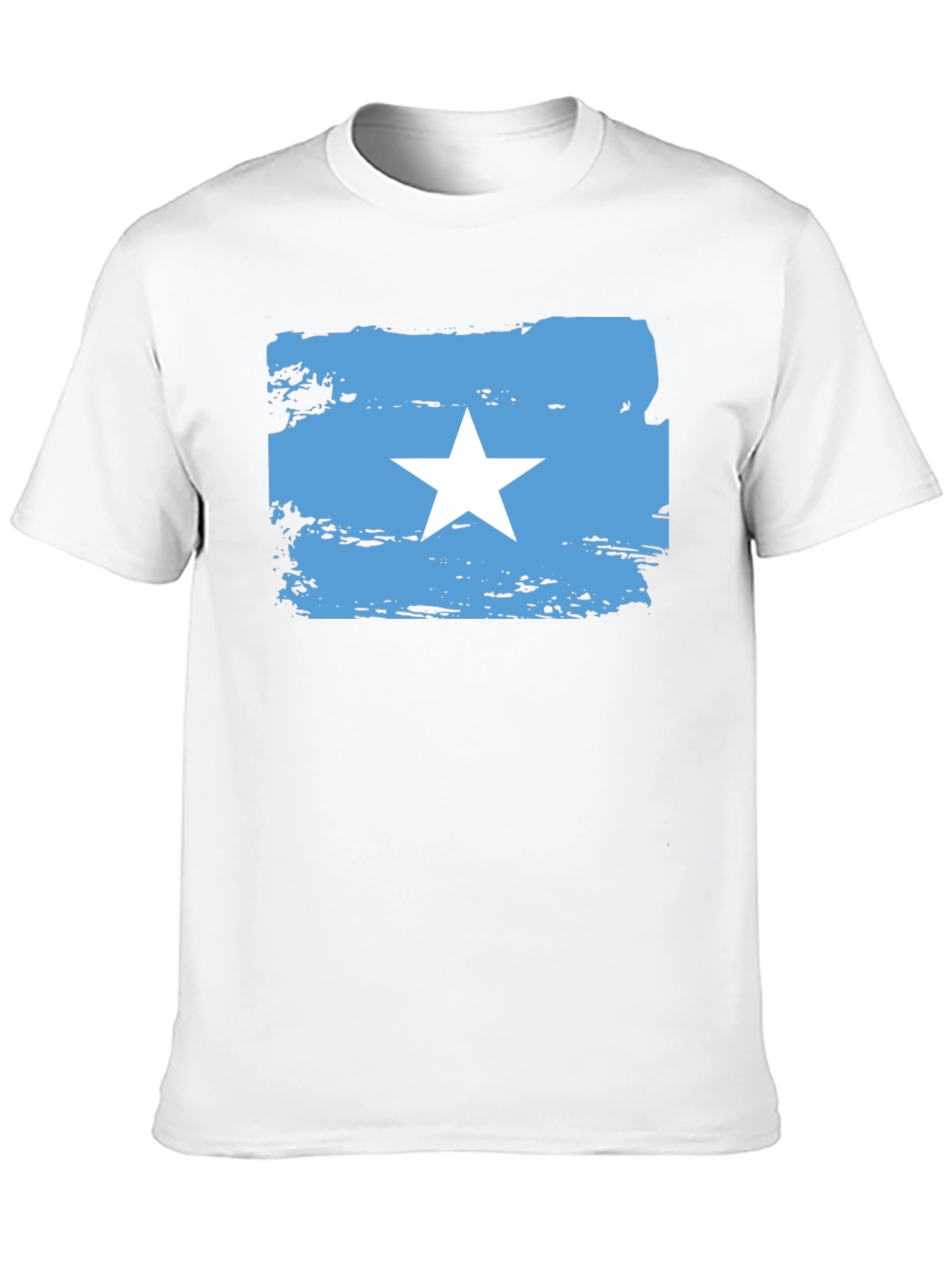 Somalia Flag T-Shirt - Distressed Style
