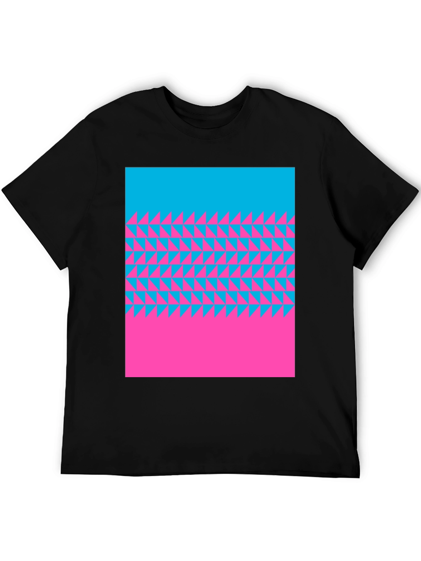Abstract Triangle Pattern T-Shirt