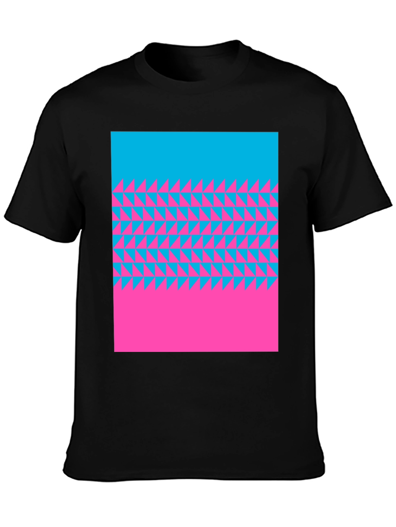 Abstract Triangle Pattern T-Shirt