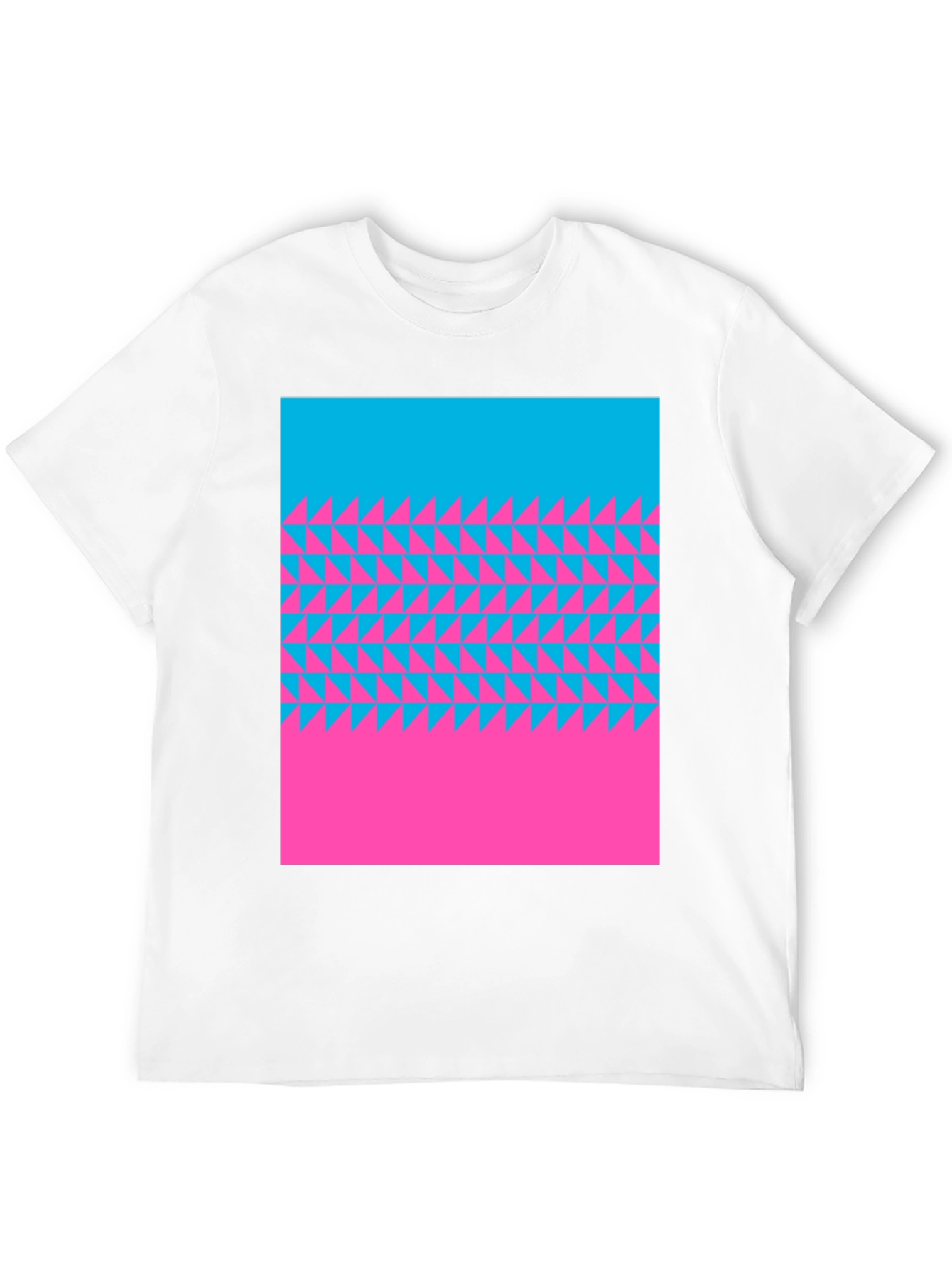 Abstract Triangle Pattern T-Shirt