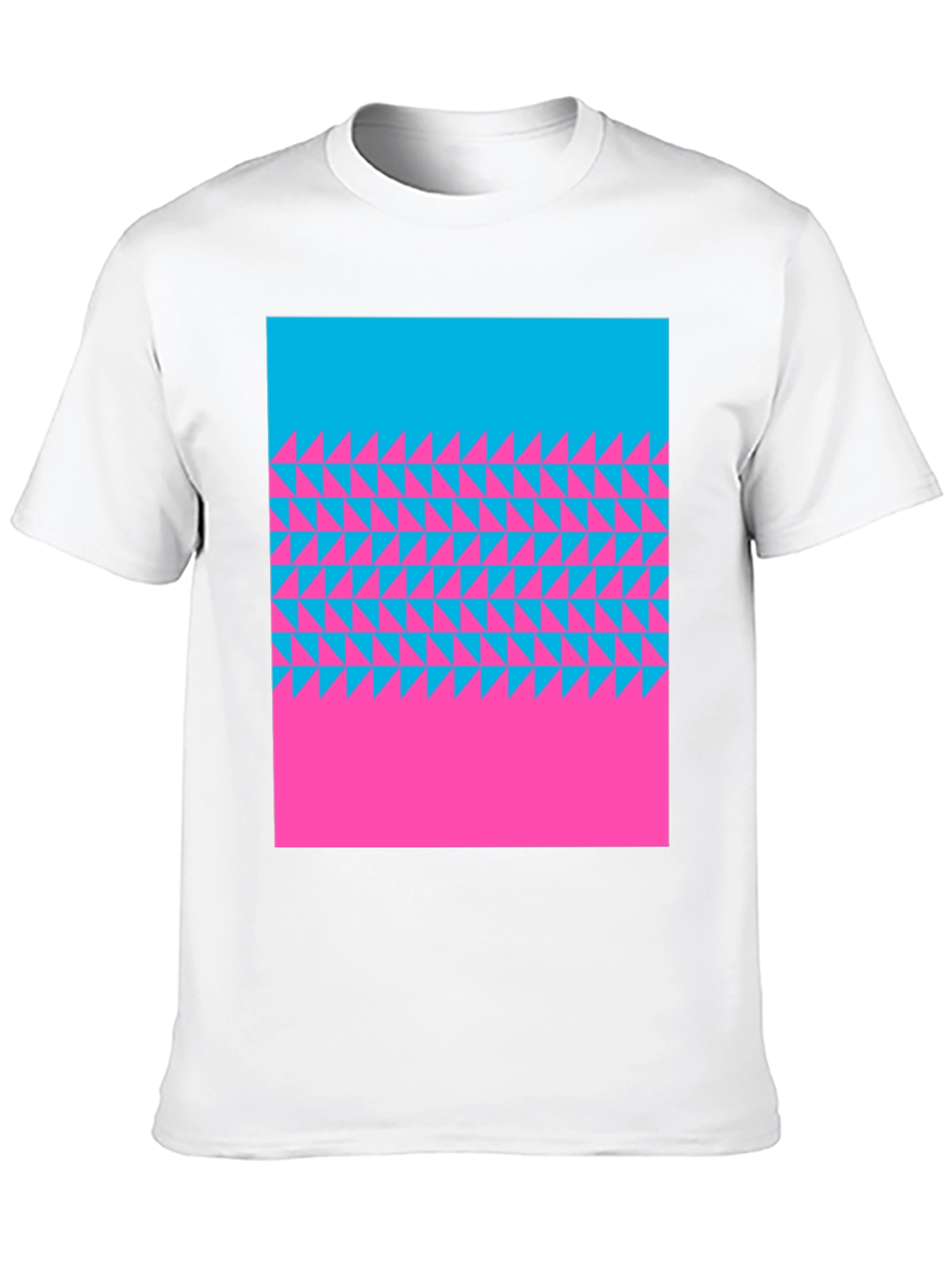 Abstract Triangle Pattern T-Shirt