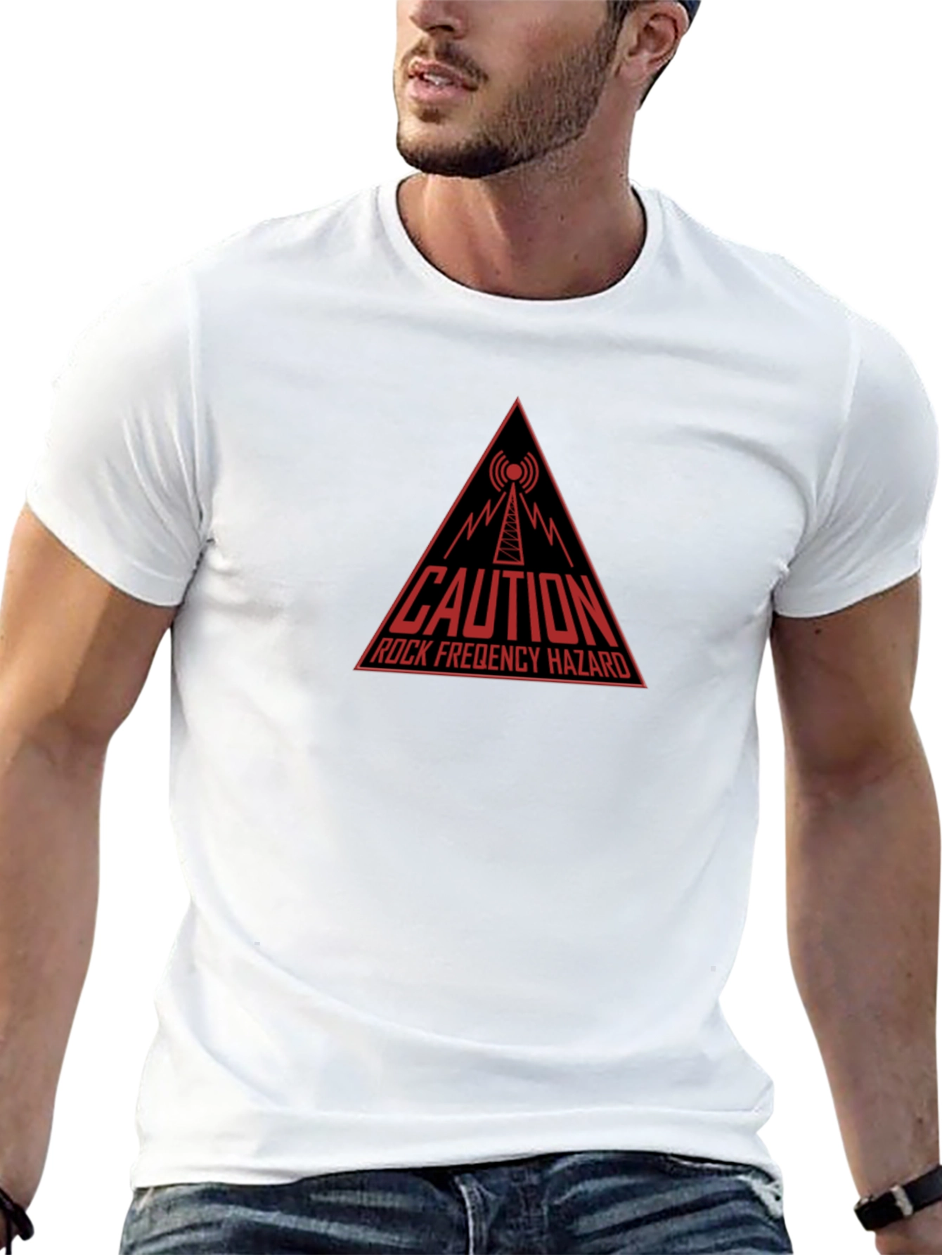 Caution Rock Frequency Hazard Graphic Tee