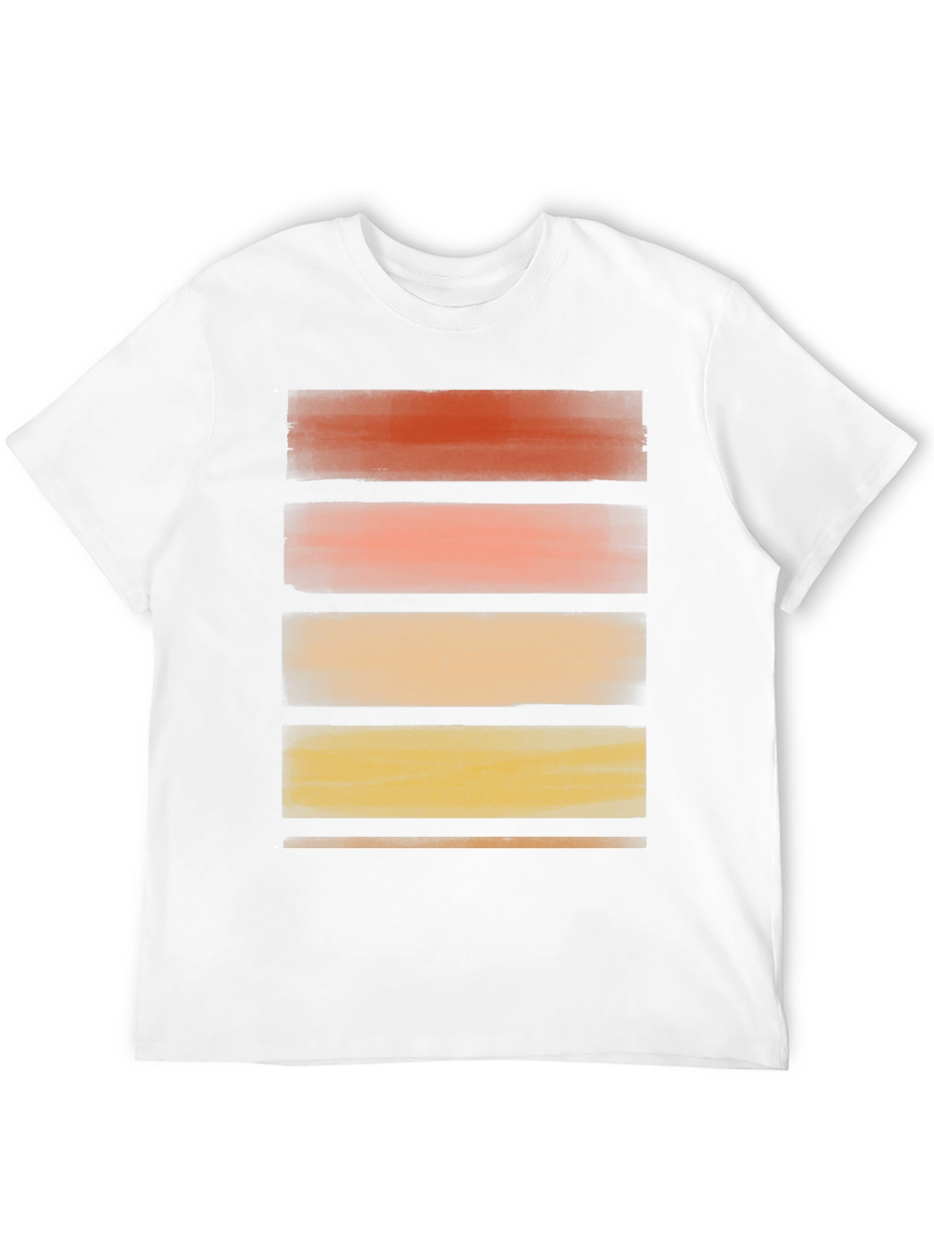 Abstract Striped Graphic Black T-Shirt