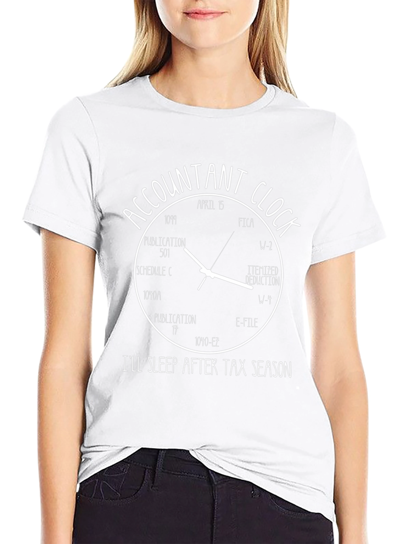 Accountant Clock Tax Season T-Shirt
