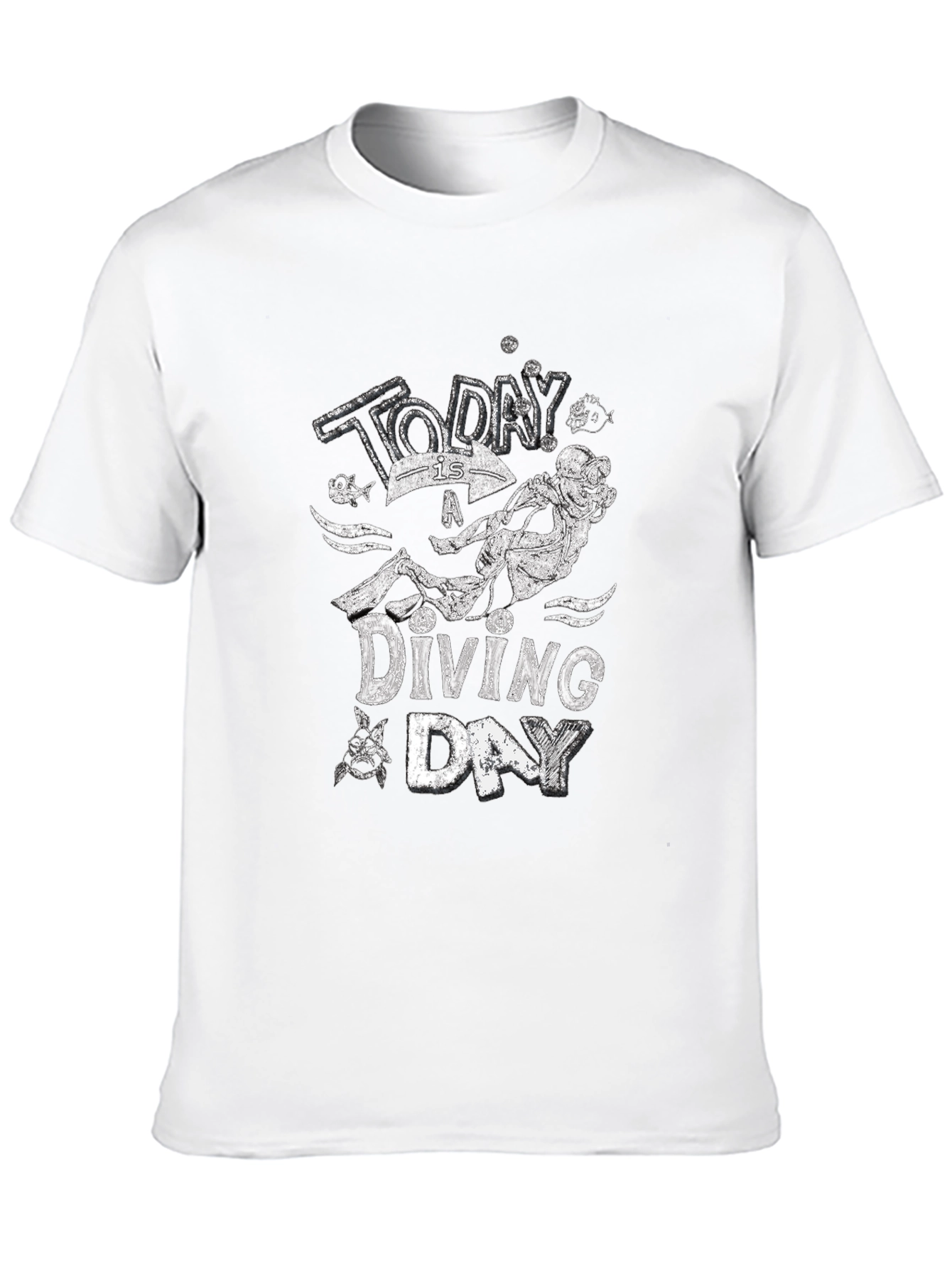 Diving Day Graphic T-Shirt - Dive Adventure Tee