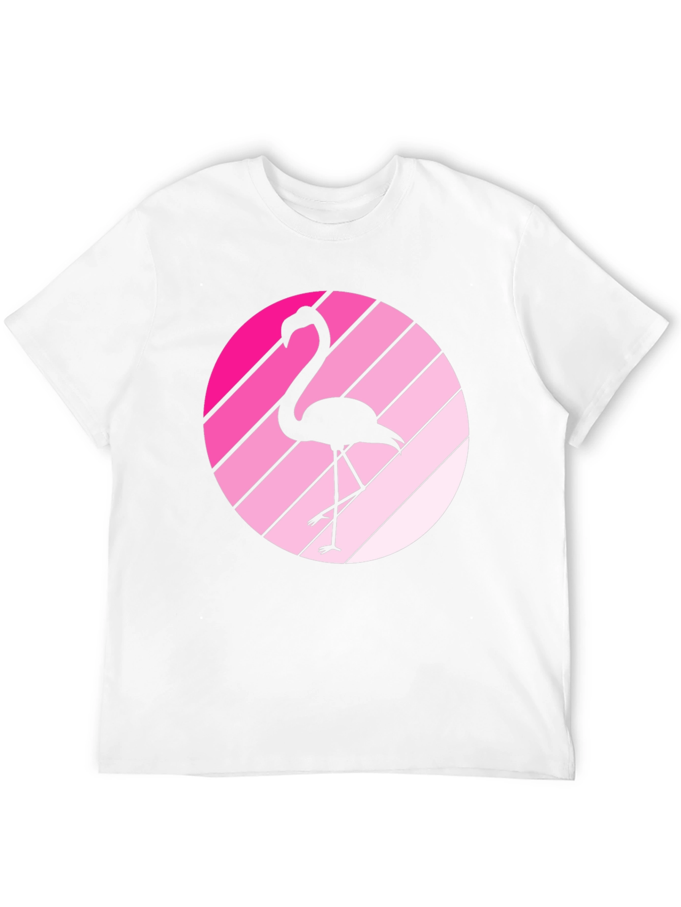 Flamingo Sunset Black Graphic Tee