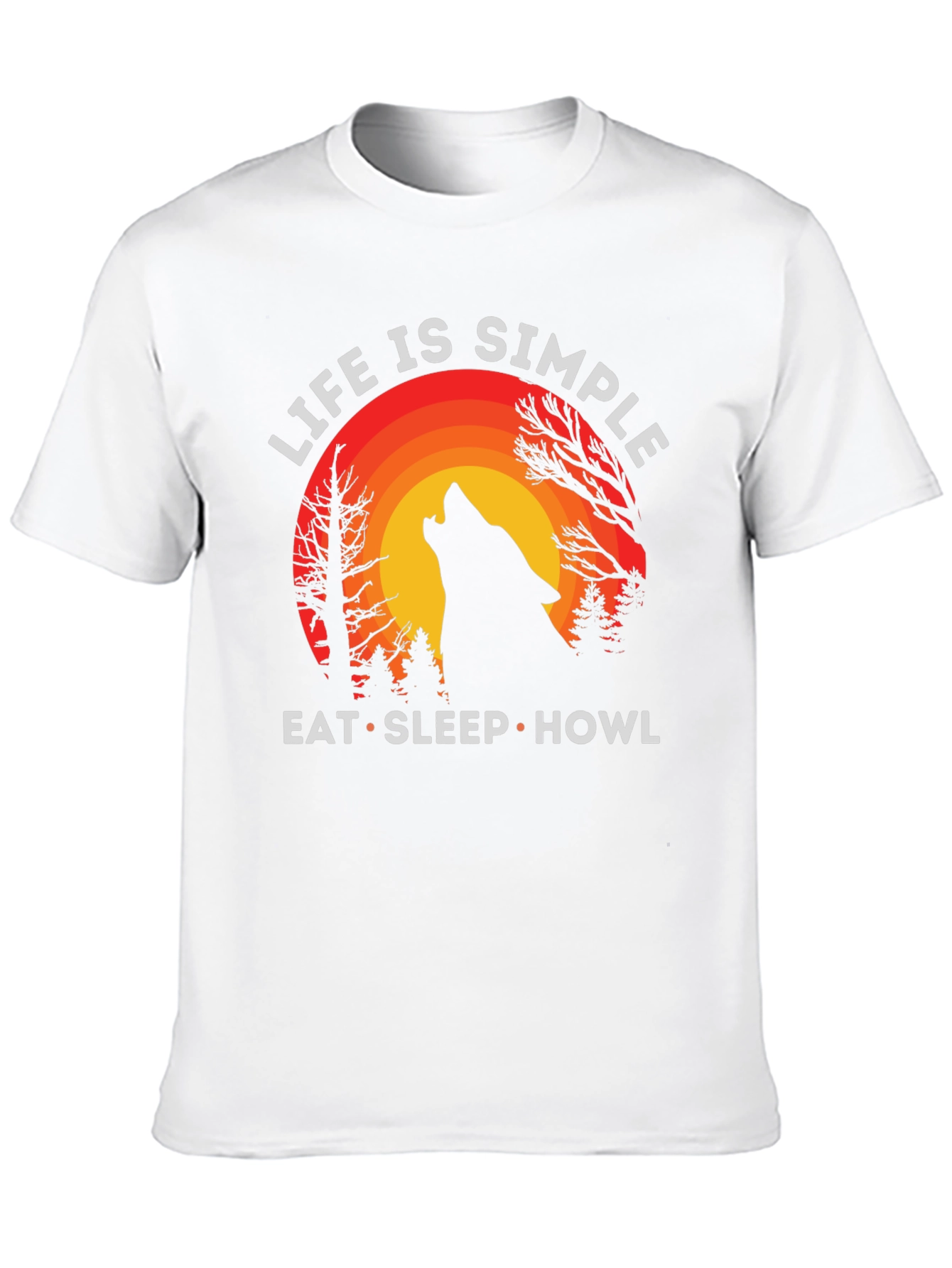 Life is Simple Wolf T-Shirt
