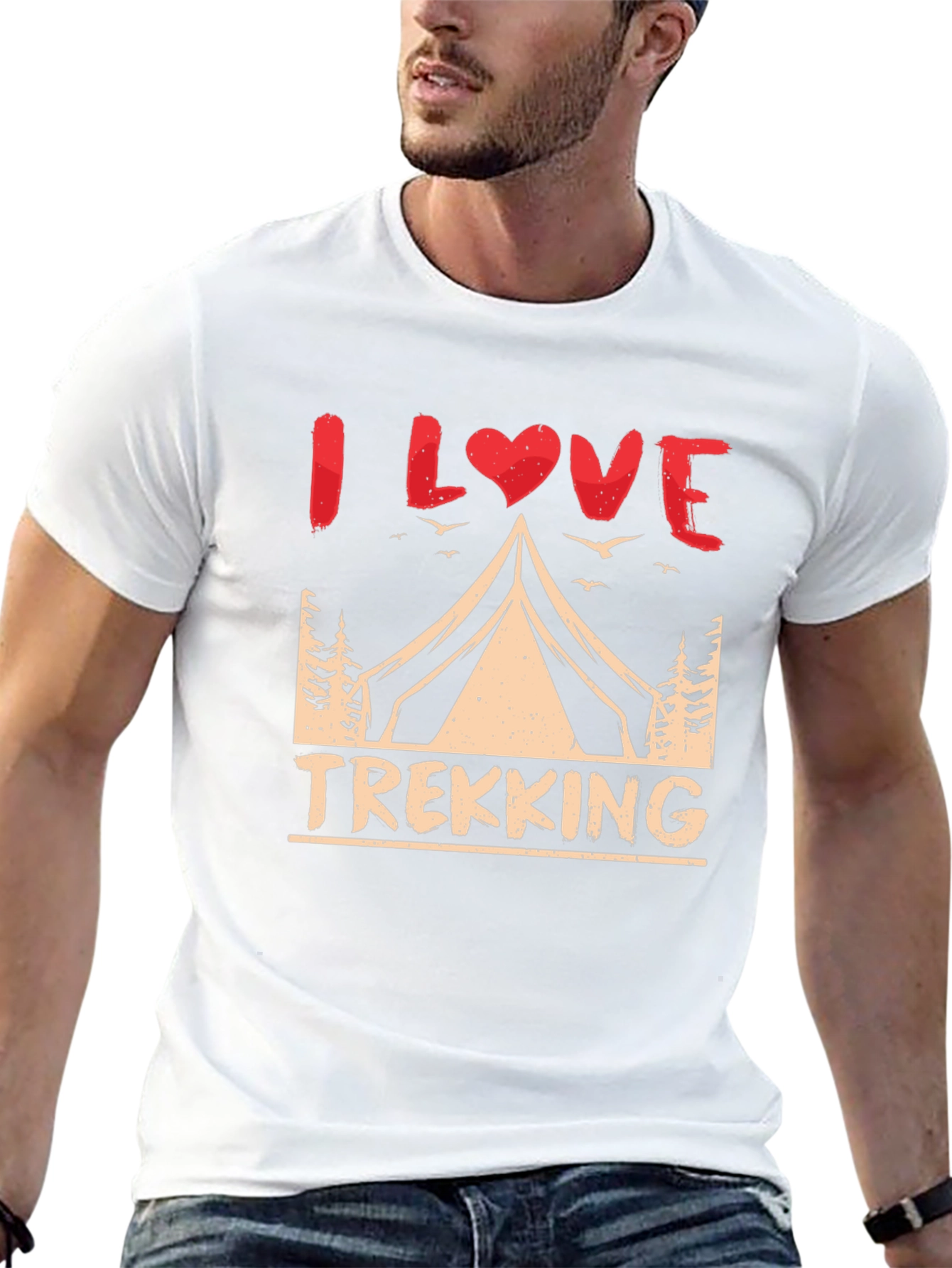 I Love Trekking Graphic T-Shirt
