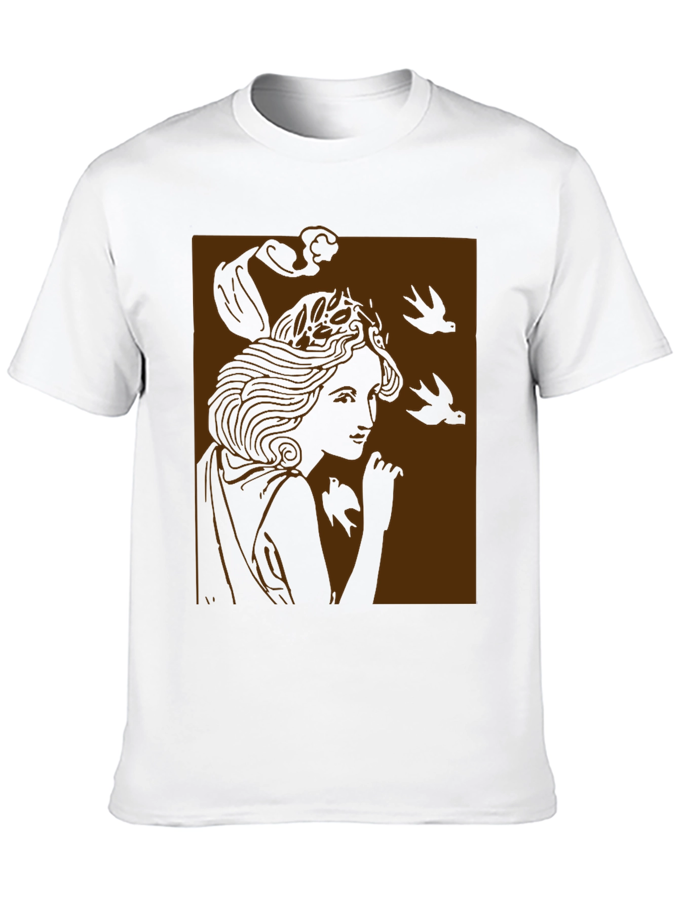 Art Nouveau Graphic Tee - Black Unisex T-Shirt
