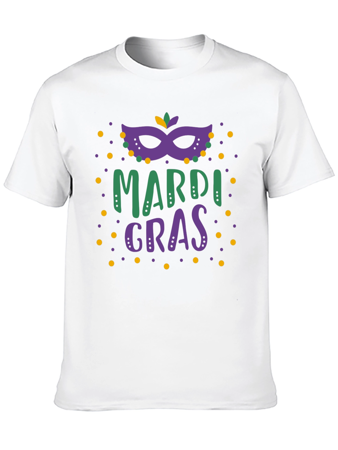 Mardi Gras T-Shirt: Mask Beads Party Ready!