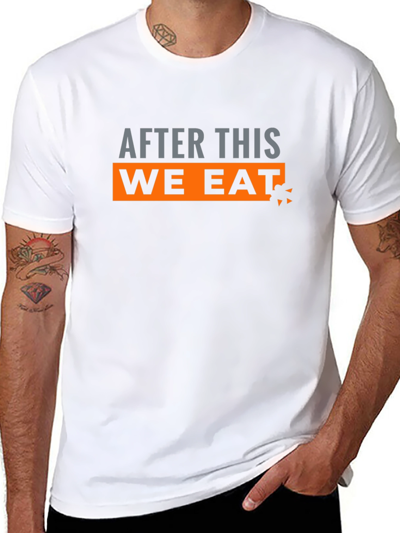 After This We Eat Graphic Tee - Black