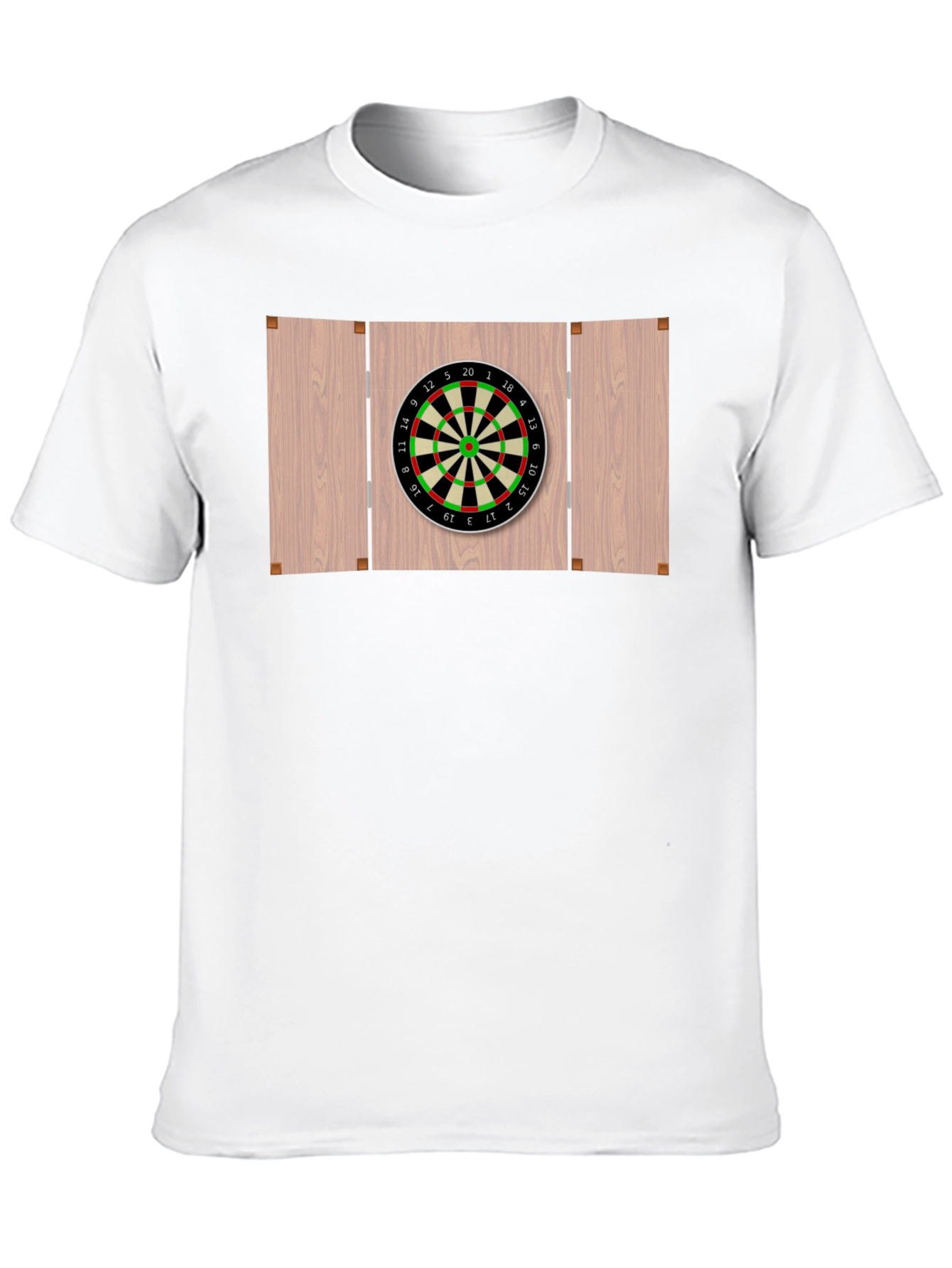 Darts Board Graphic Tee - Black Cotton Casual Wear