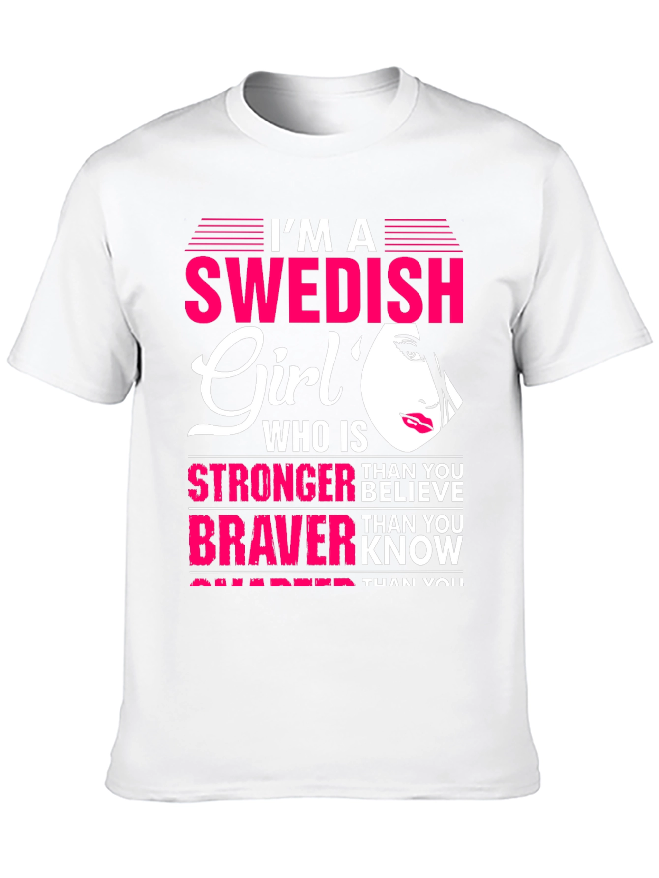 Swedish Girl Graphic Tee - Strong & Brave