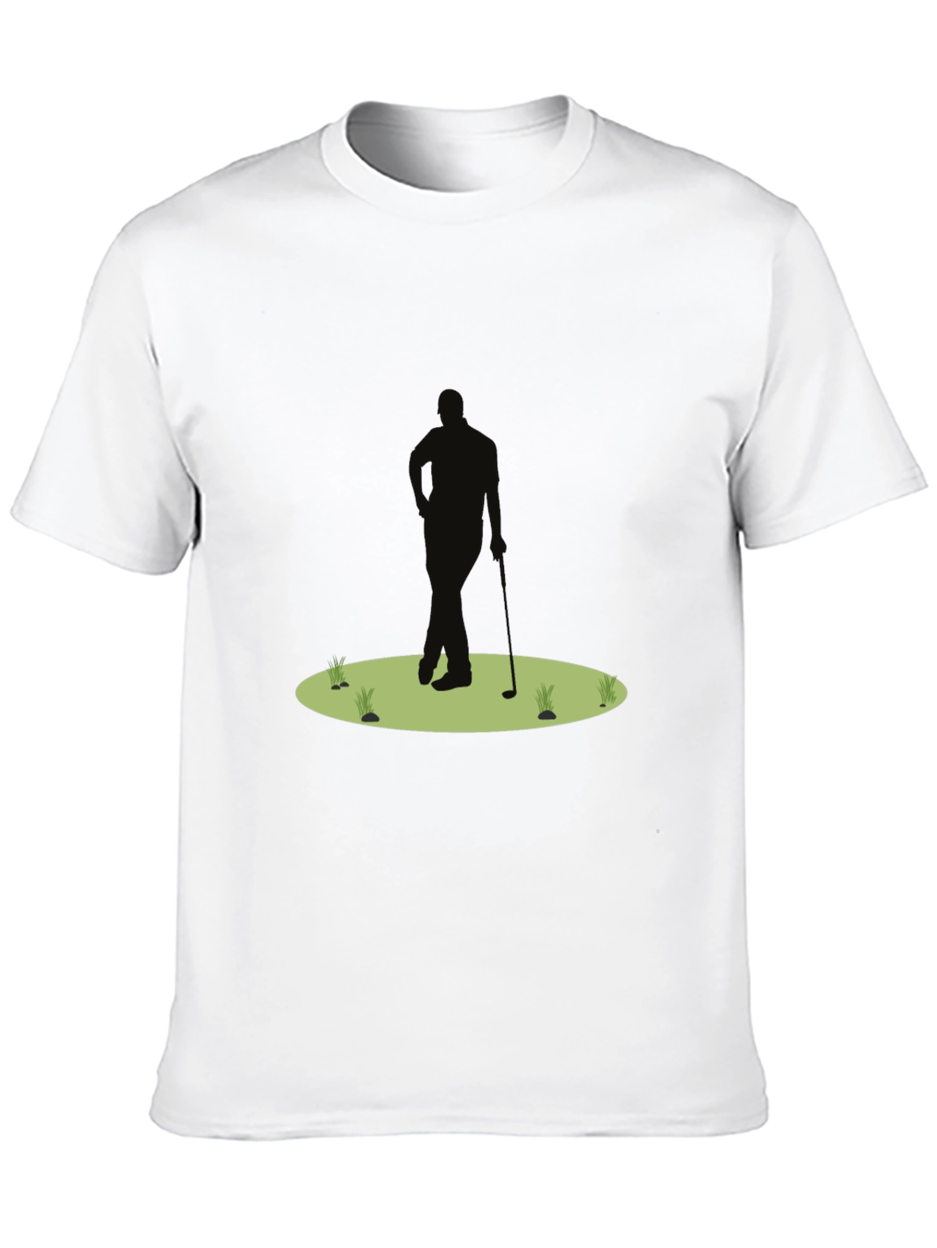 Golf Silhouette Black T-Shirt