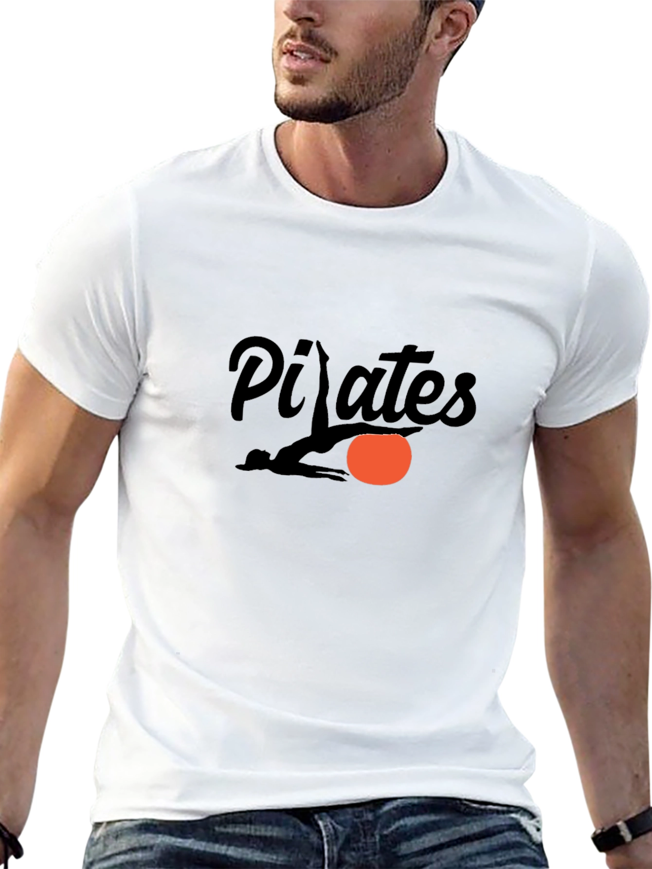 Pilates Graphic Tee - Soft Cotton Casual Shirt