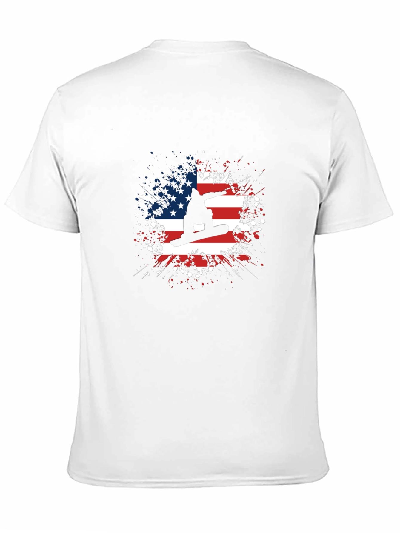 American Snowboarder Patriotic T-Shirt