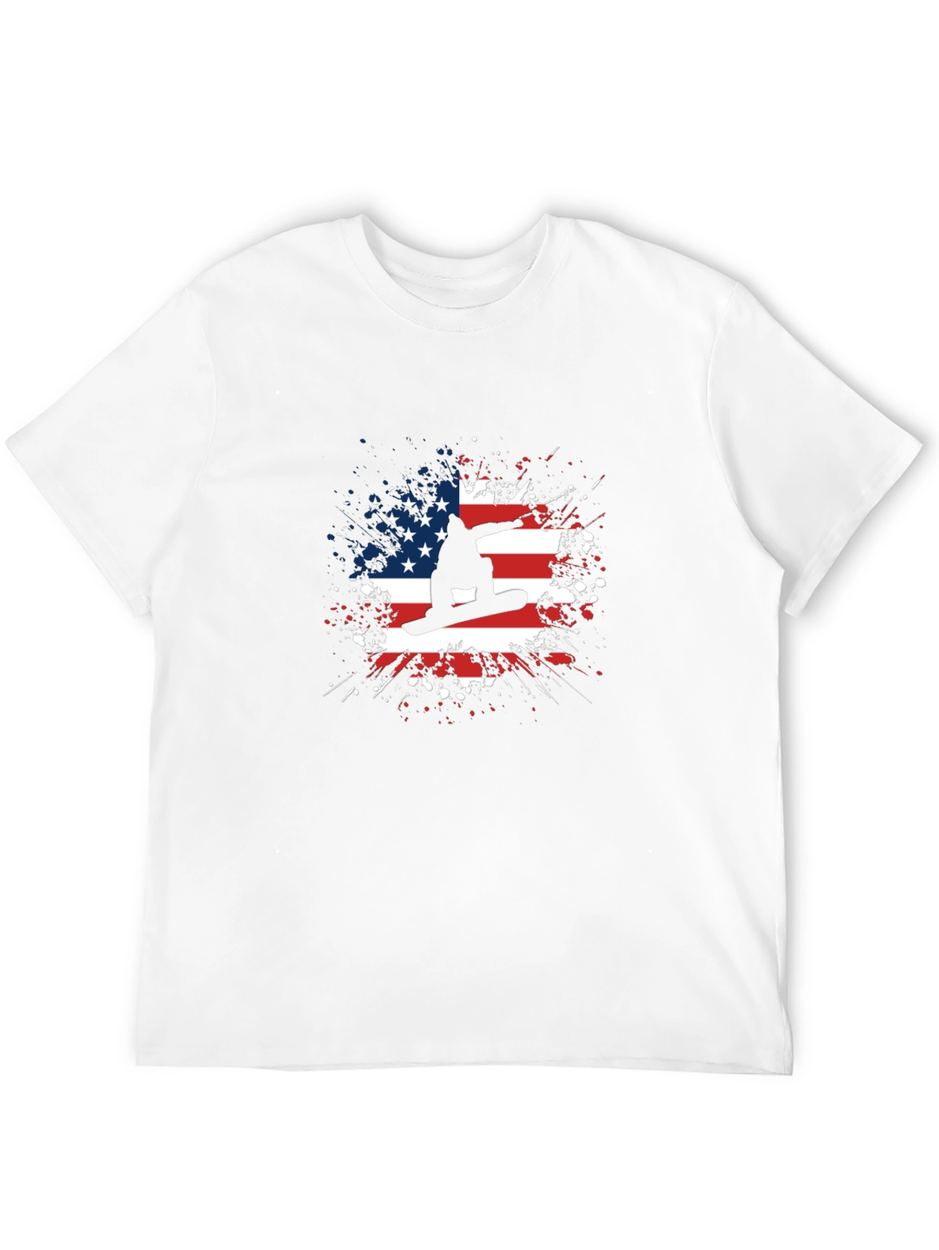American Snowboarder Patriotic T-Shirt