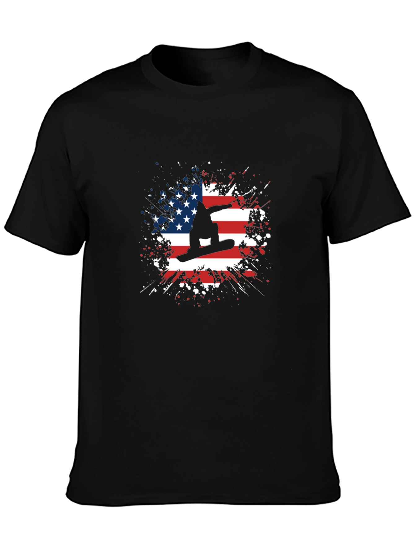 American Snowboarder Patriotic T-Shirt