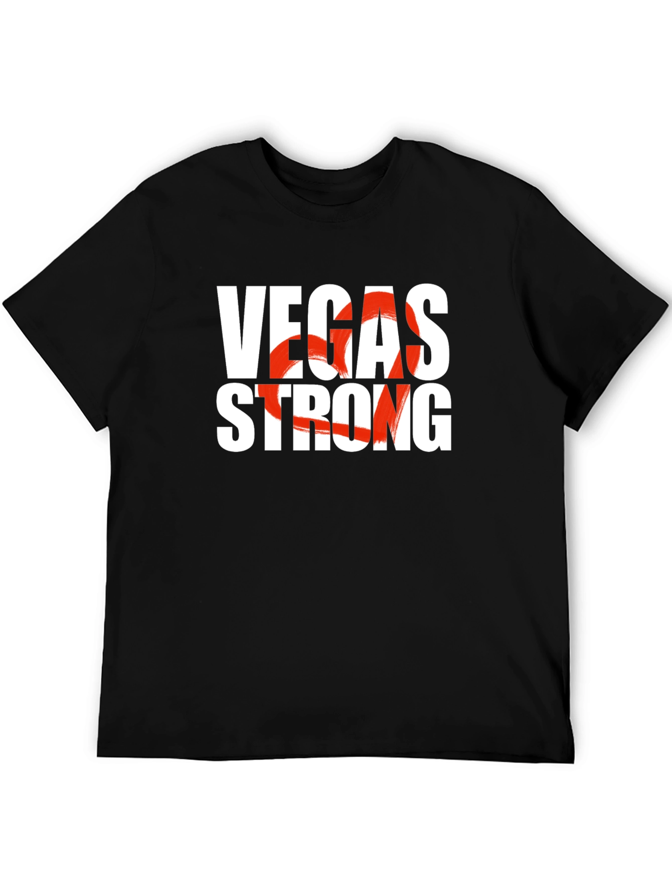 Vegas Strong Graphic Tee - Unisex Black T-Shirt