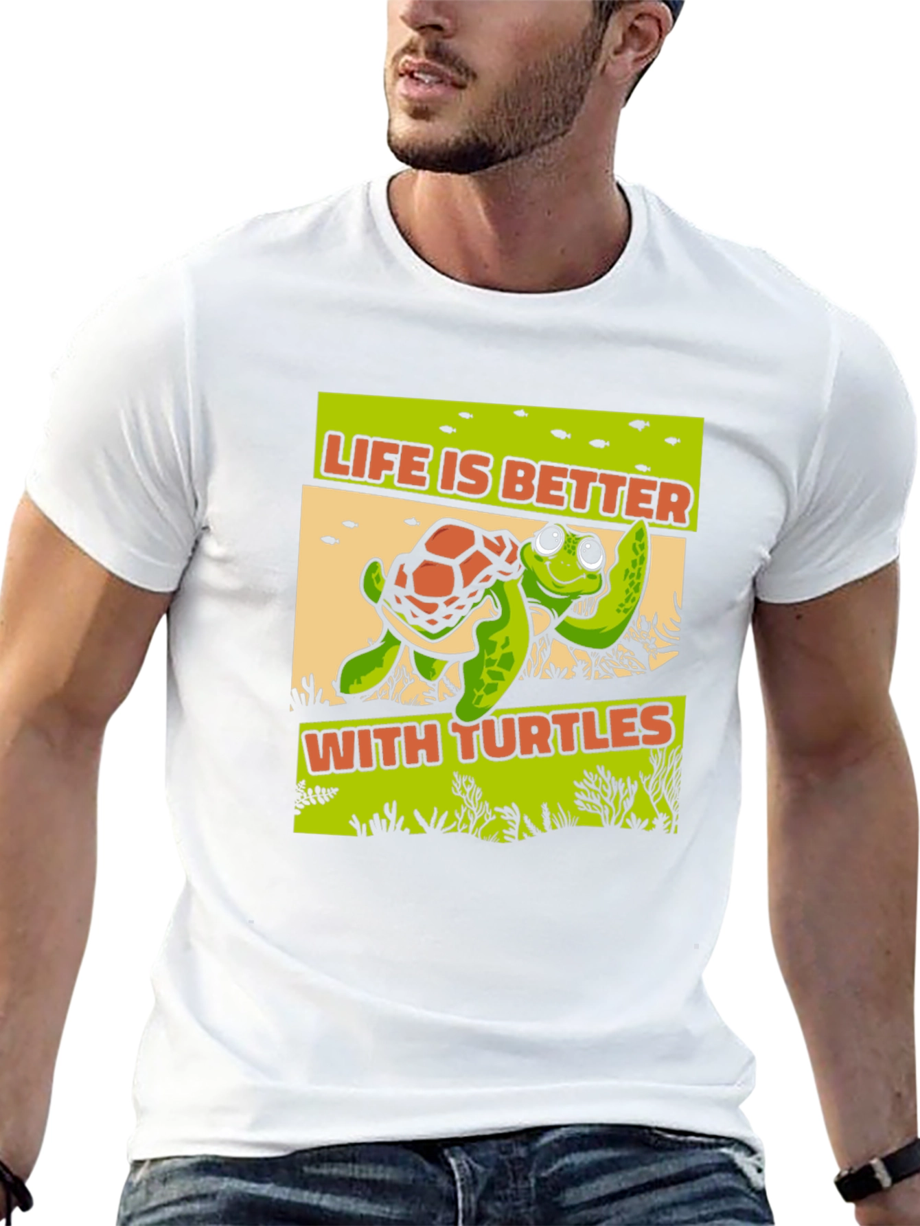 Life is Better With Turtles Graphic T-Shirt