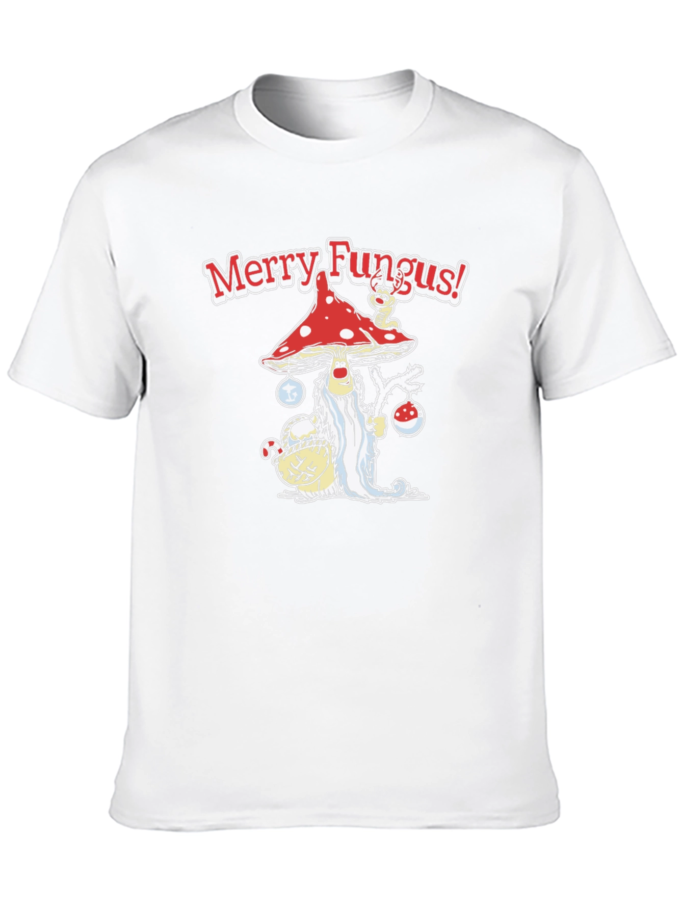 Merry Fungus Graphic T-Shirt - Holiday Humor
