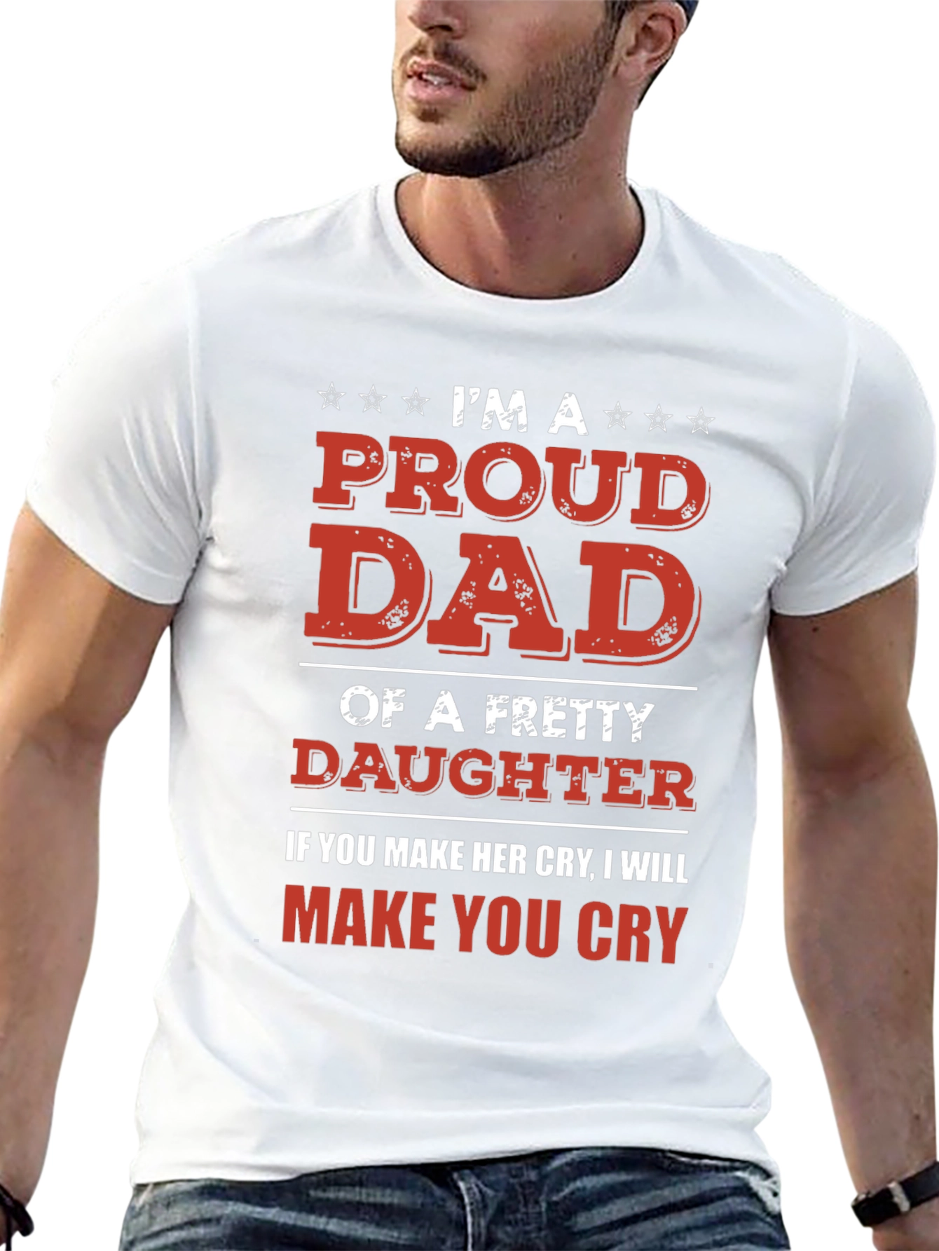 Proud Dad T-Shirt - Protective Father Gift