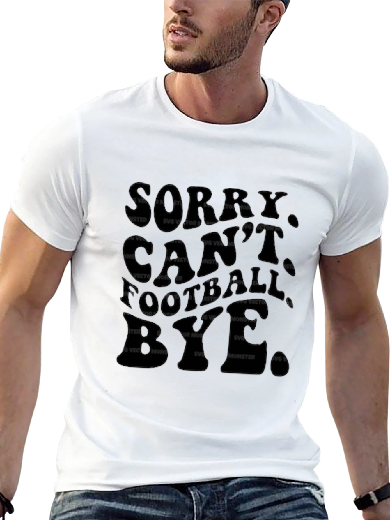 Sorry Cant Football Bye Graphic T-Shirt