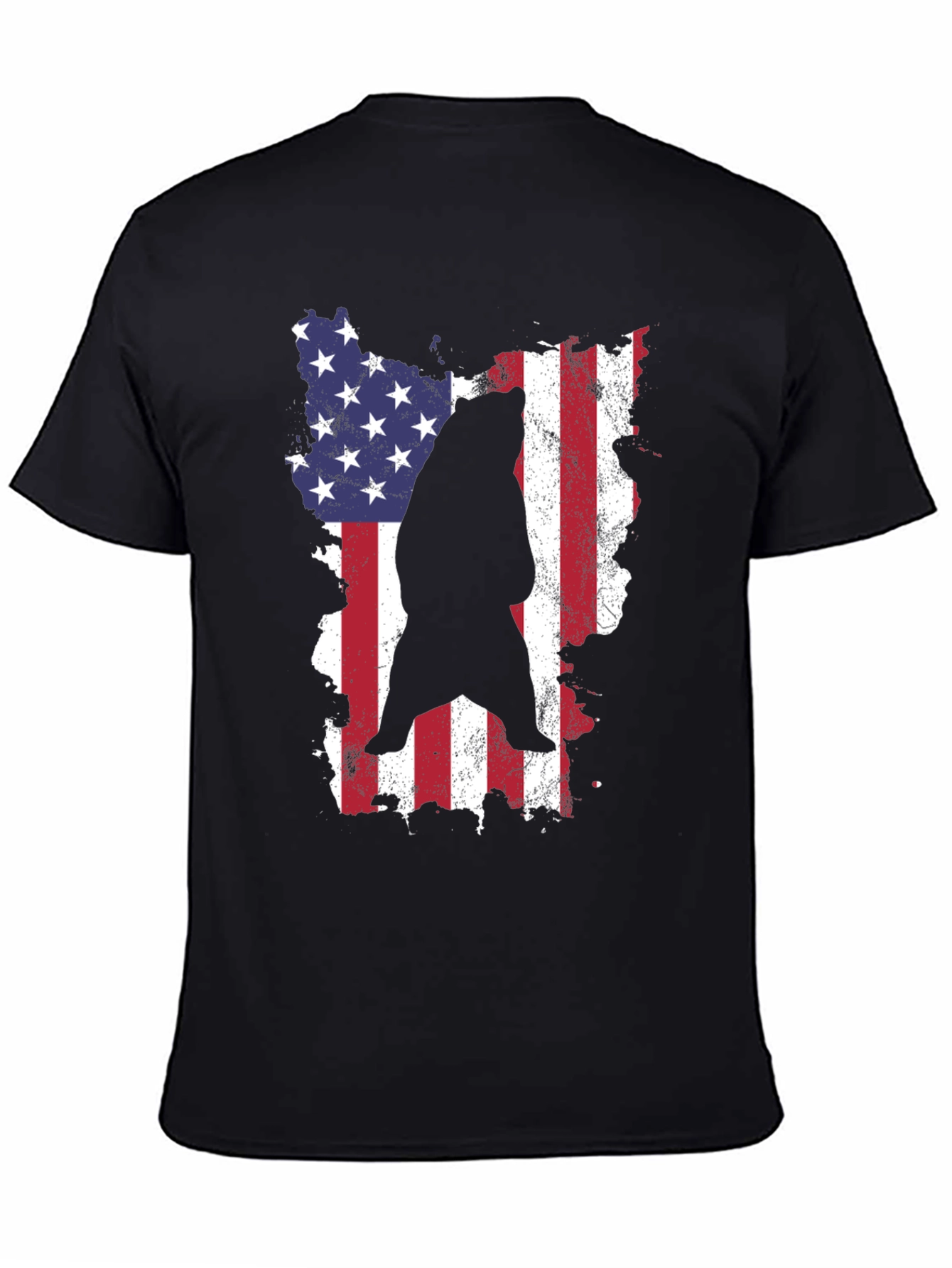 American Bear Graphic Tee - Patriotic Style
