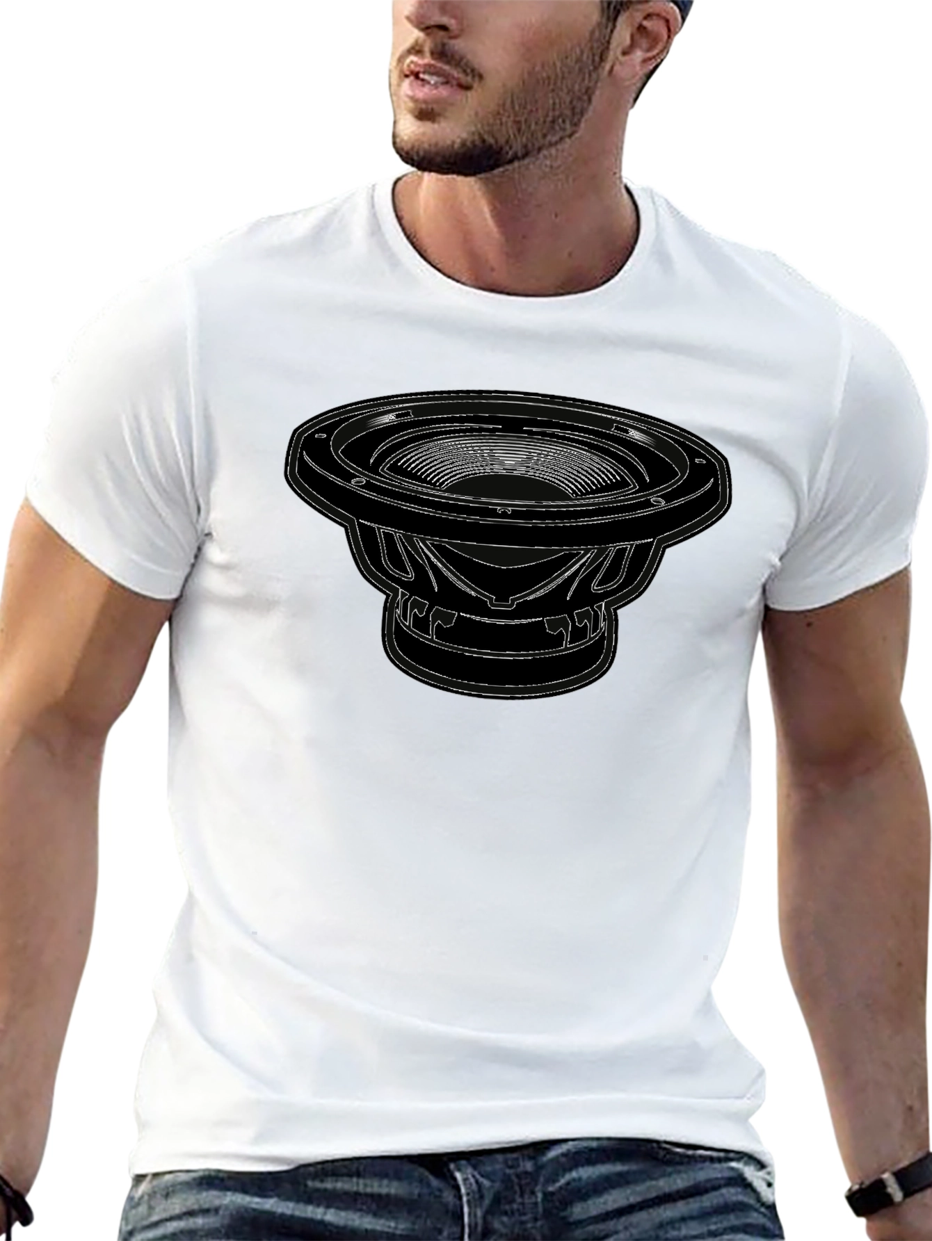 Speaker Graphic Black T-Shirt