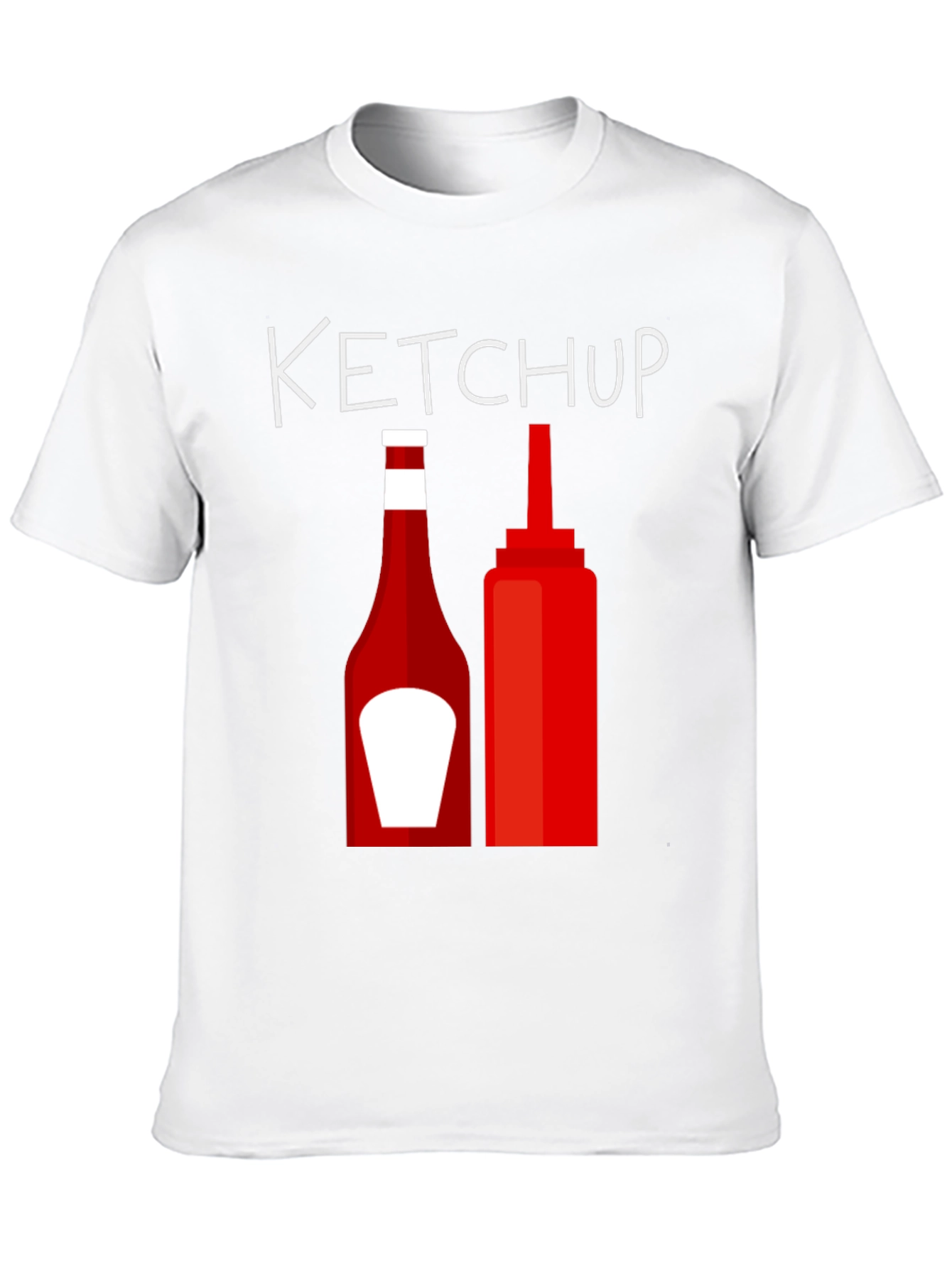 Ketchup Bottle Graphic Tee - Novelty Design