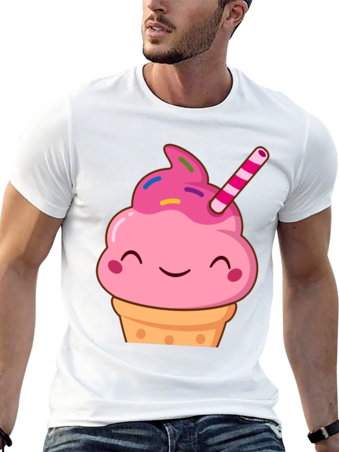 Cute Cupcake Graphic Tee - Sweet Treat Shirt