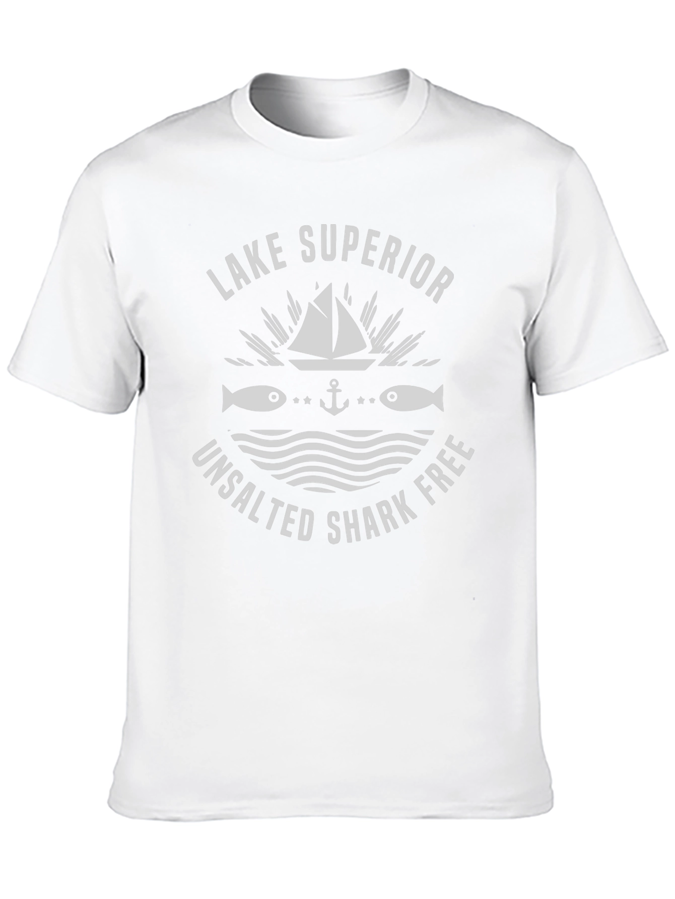Lake Superior Unsalted Shark Free Graphic Tee