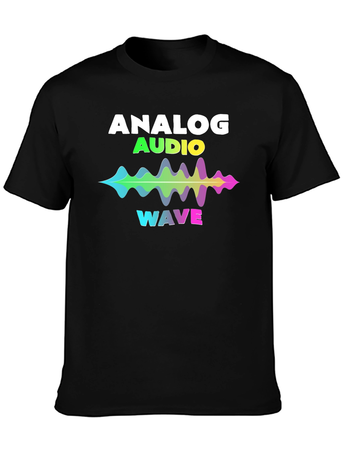Analog Audio Wave Graphic T-Shirt - Music Lover Tee