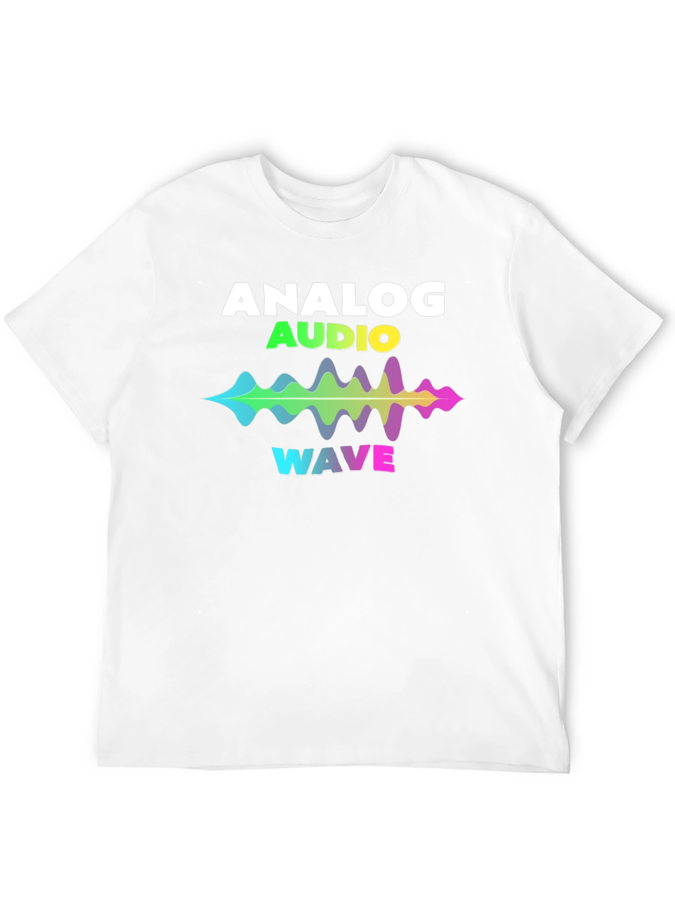 Analog Audio Wave Graphic T-Shirt - Music Lover Tee