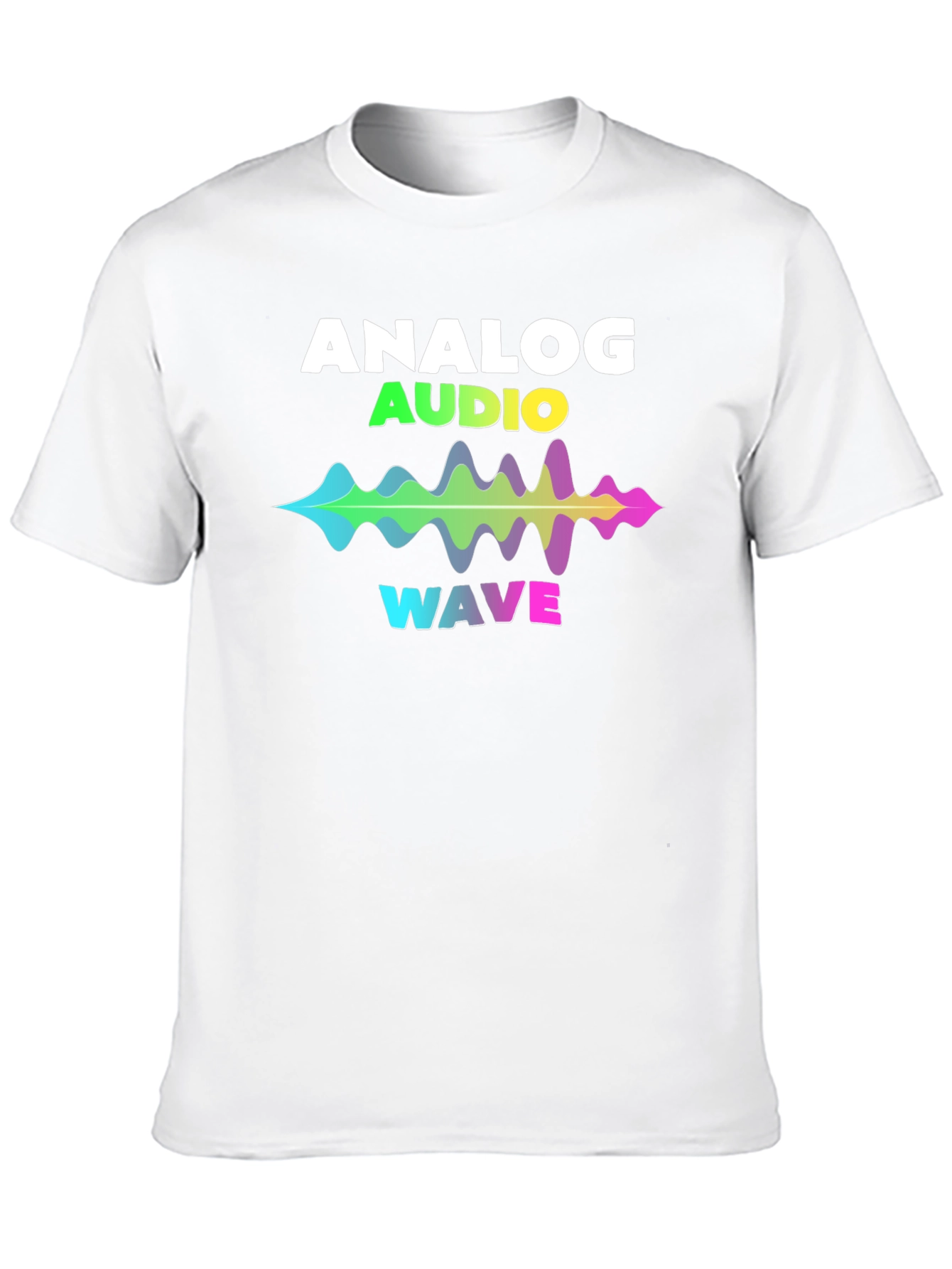 Analog Audio Wave Graphic T-Shirt - Music Lover Tee